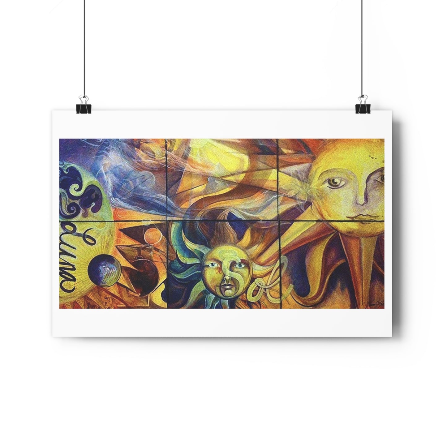 "Sun/Moon”- Giclée Art Print by artist David Hilborn