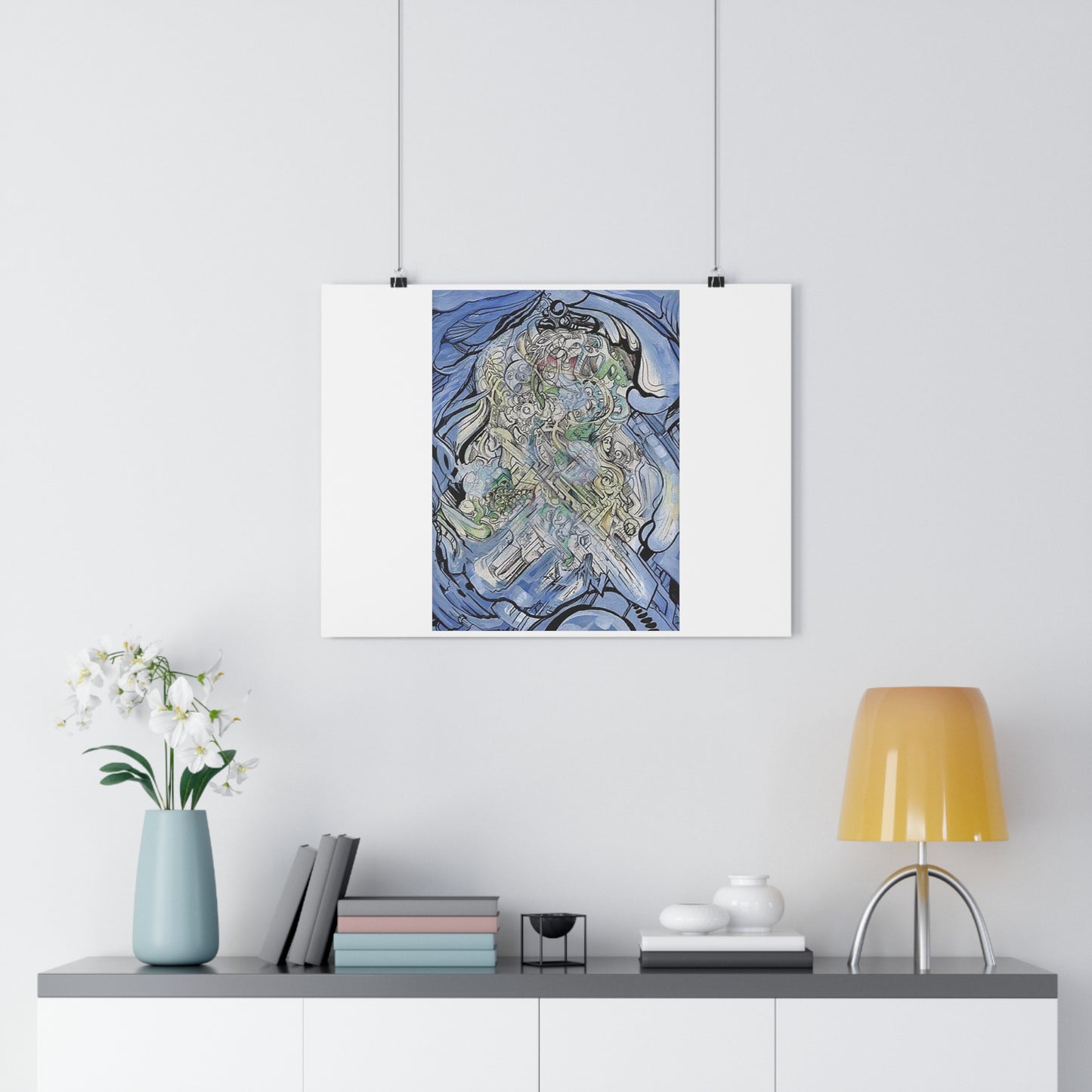 "Chrome Flow”- Giclée Art Print by artist David Hilborn