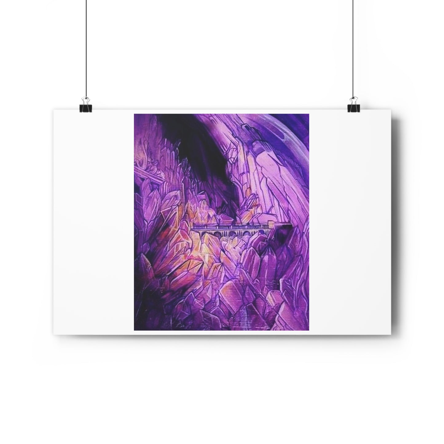 "Crystal Caverns”- Giclée Art Print by artist David Hilborn