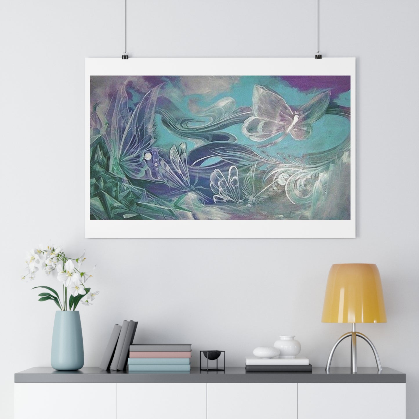 "Butterfly Glass”- Giclée Art Print by artist David Hilborn