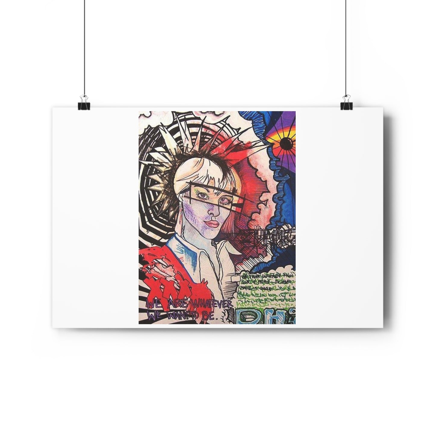 "We are whatever we want to be”- Giclée Art Print by artist David Hilborn