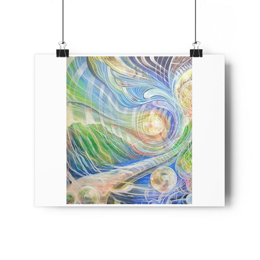 “Vibrational Terrain”- Giclée Art Print by artist David Hilborn