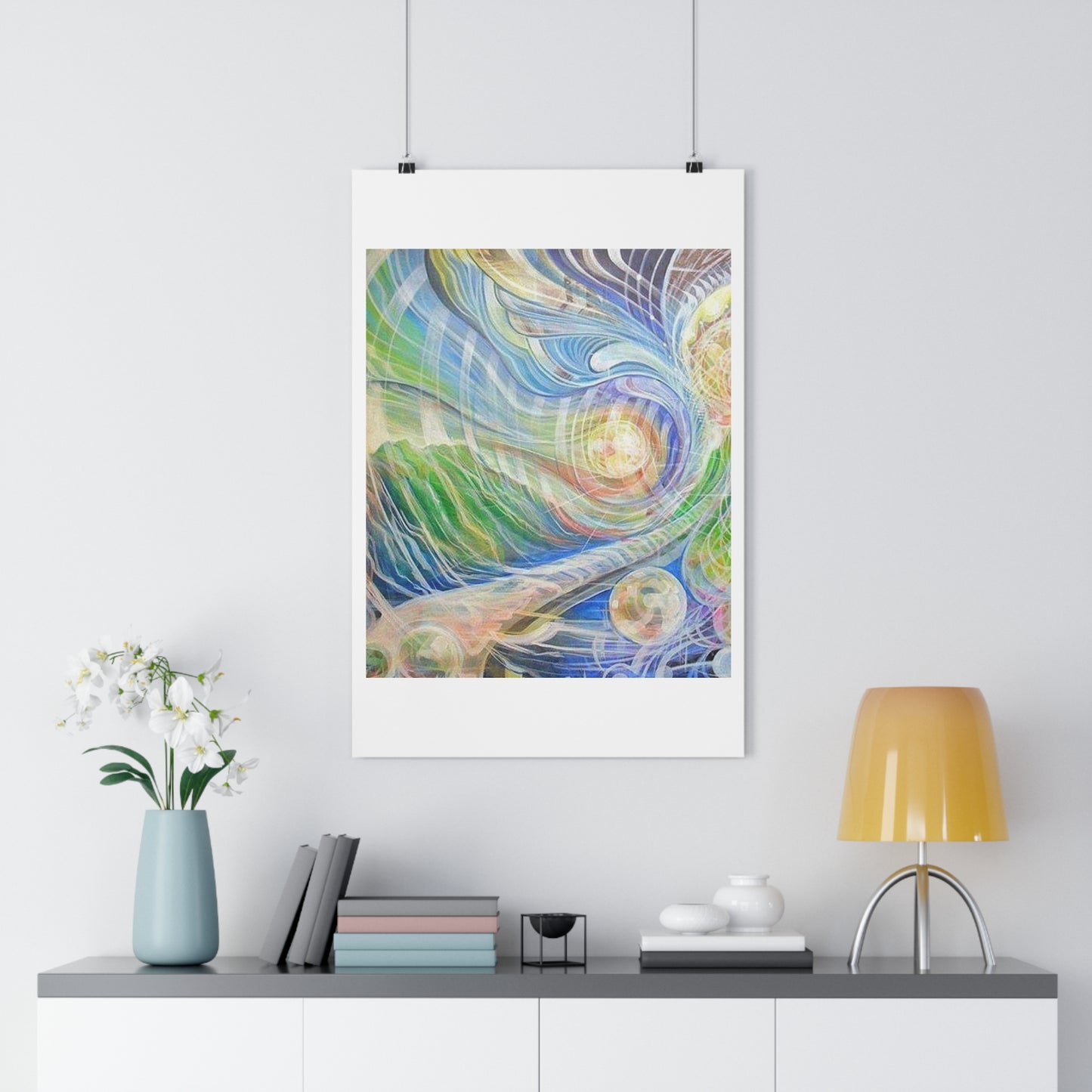 “Vibrational Terrain”- Giclée Art Print by artist David Hilborn