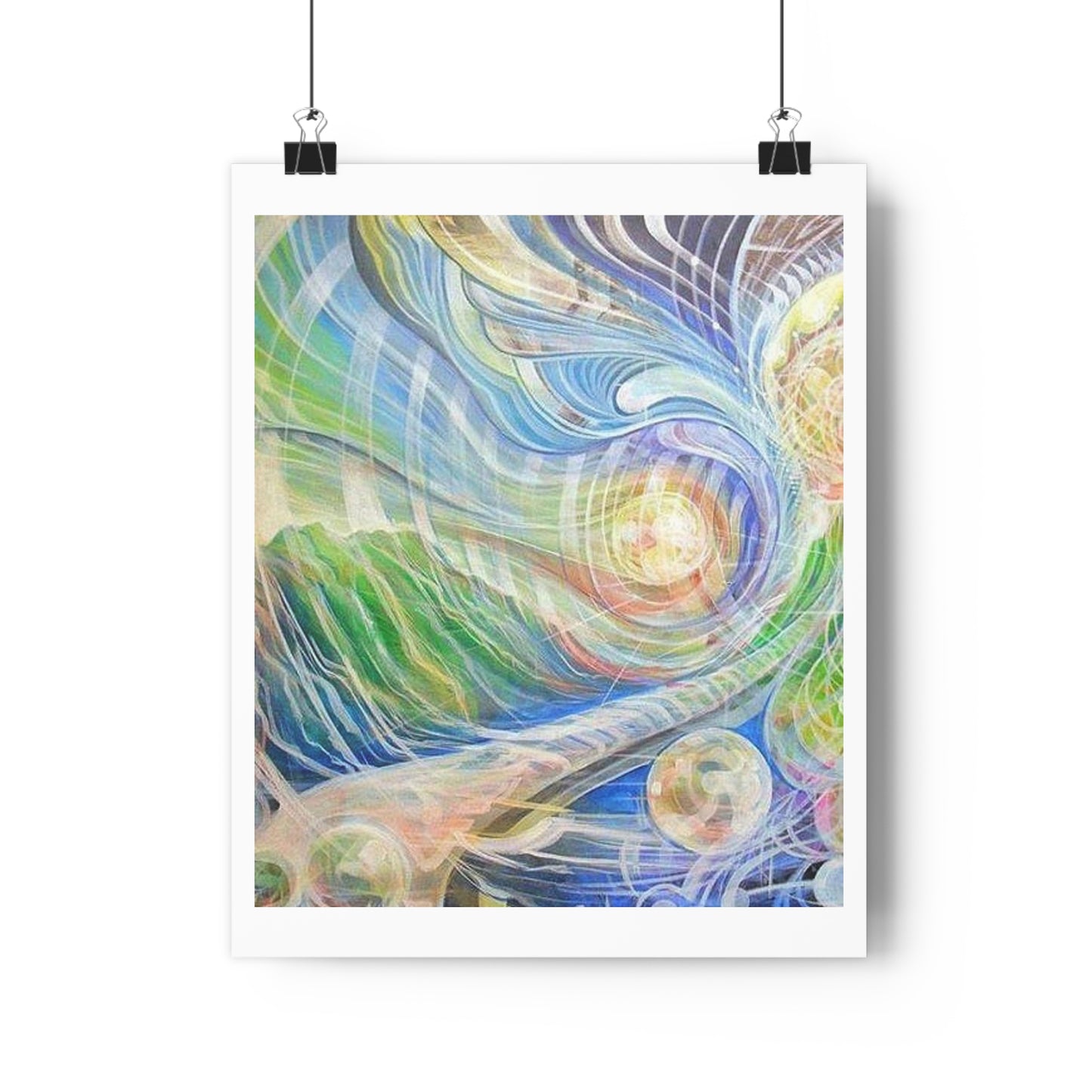 “Vibrational Terrain”- Giclée Art Print by artist David Hilborn