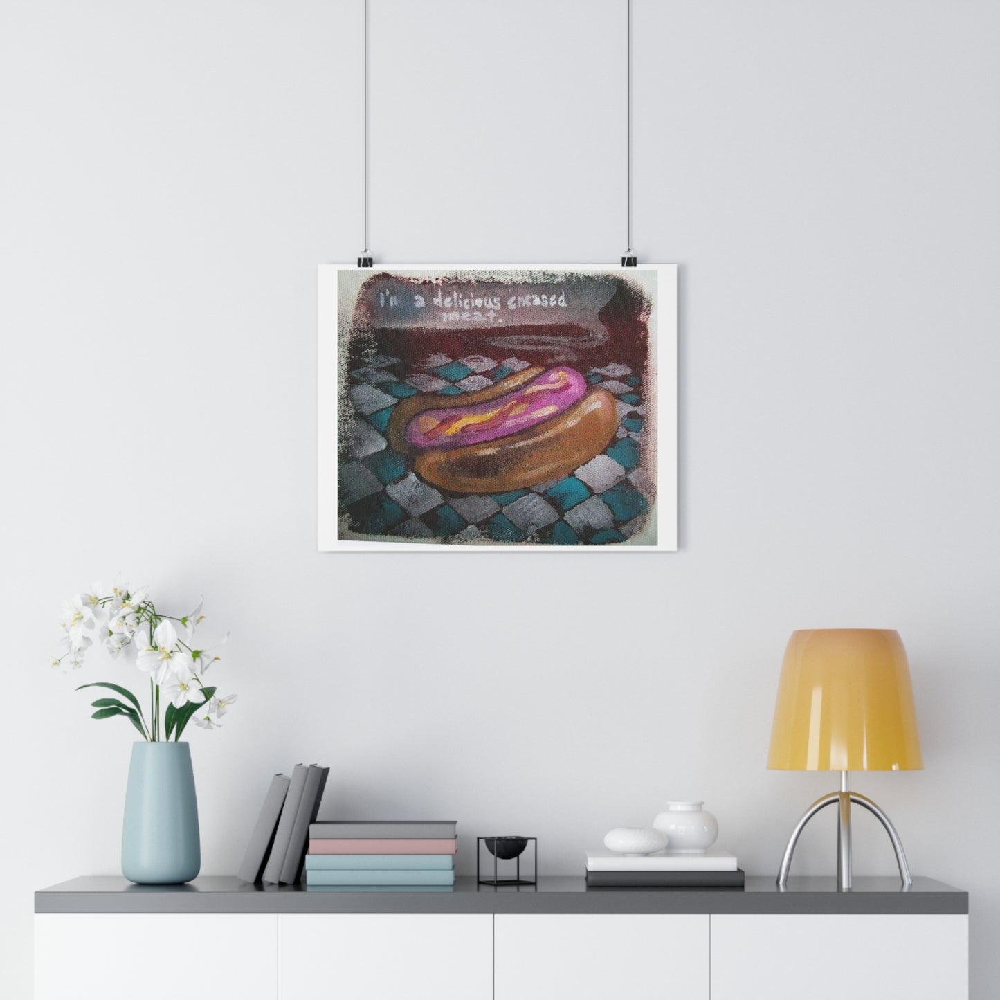 "Delicious Encased Meats”- Giclée Art Print by artist David Hilborn