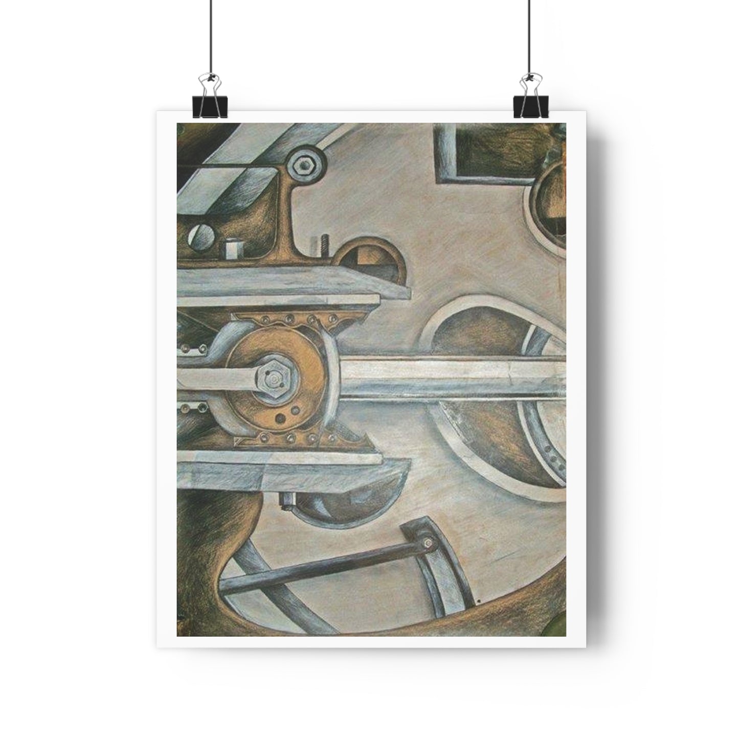 "Train Mechanics”- Giclée Art Print by artist David Hilborn