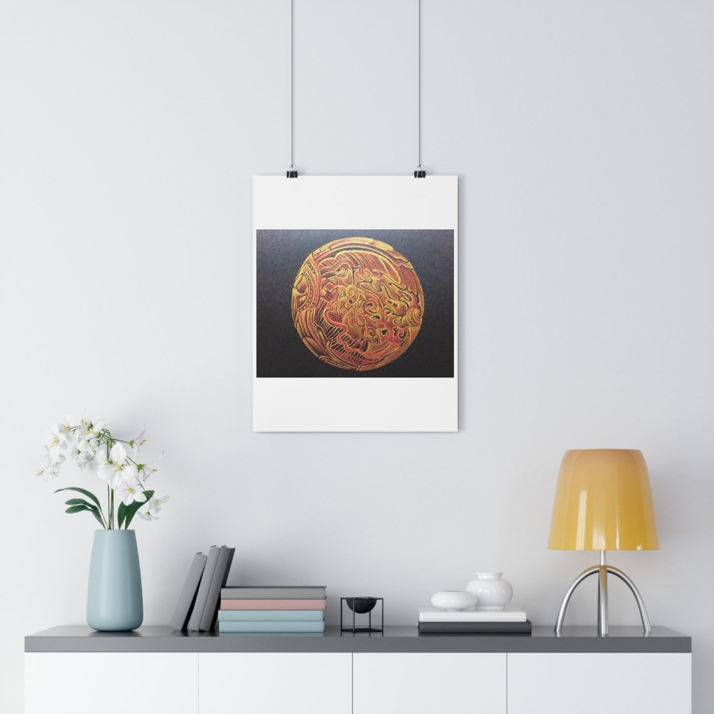 "Golden Frik”- Giclée Art Print by artist David Hilborn