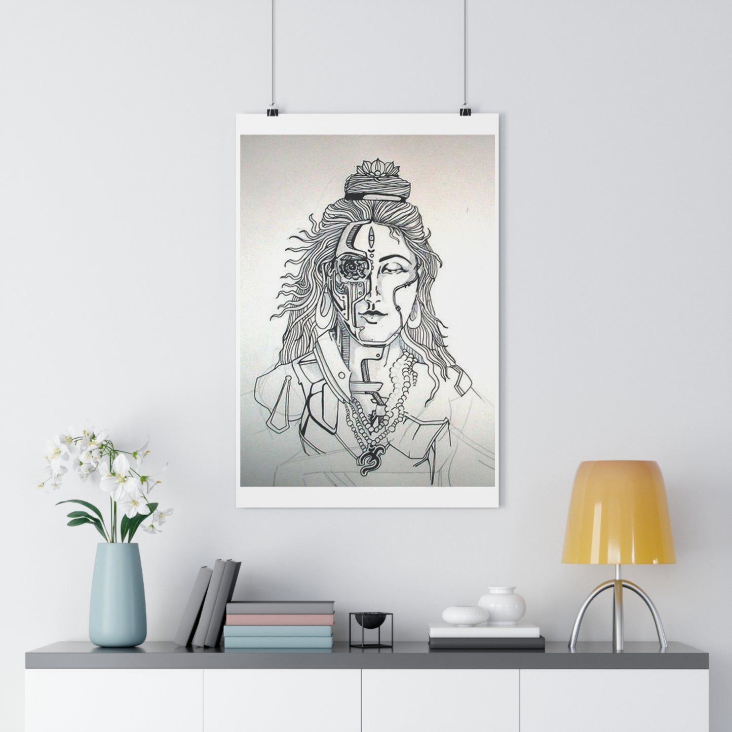 "Bionic Shiva" - Giclée Art Print by artist David Hilborn