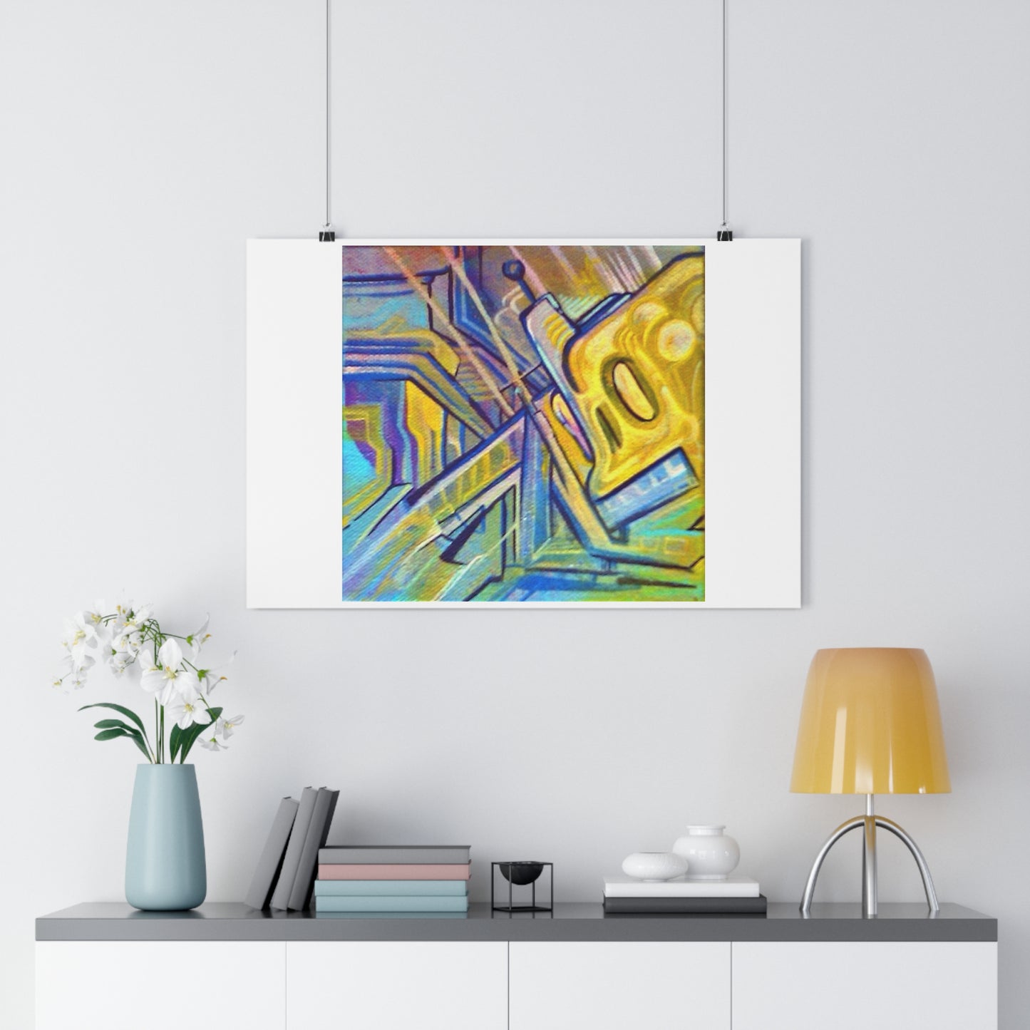 "Robo Drip”- Giclée Art Print by artist David Hilborn