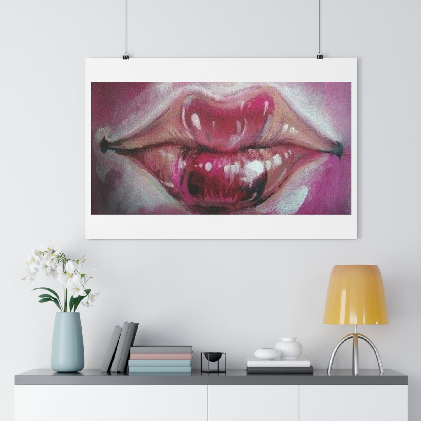 "Lips”- Giclée Art Print by artist David Hilborn