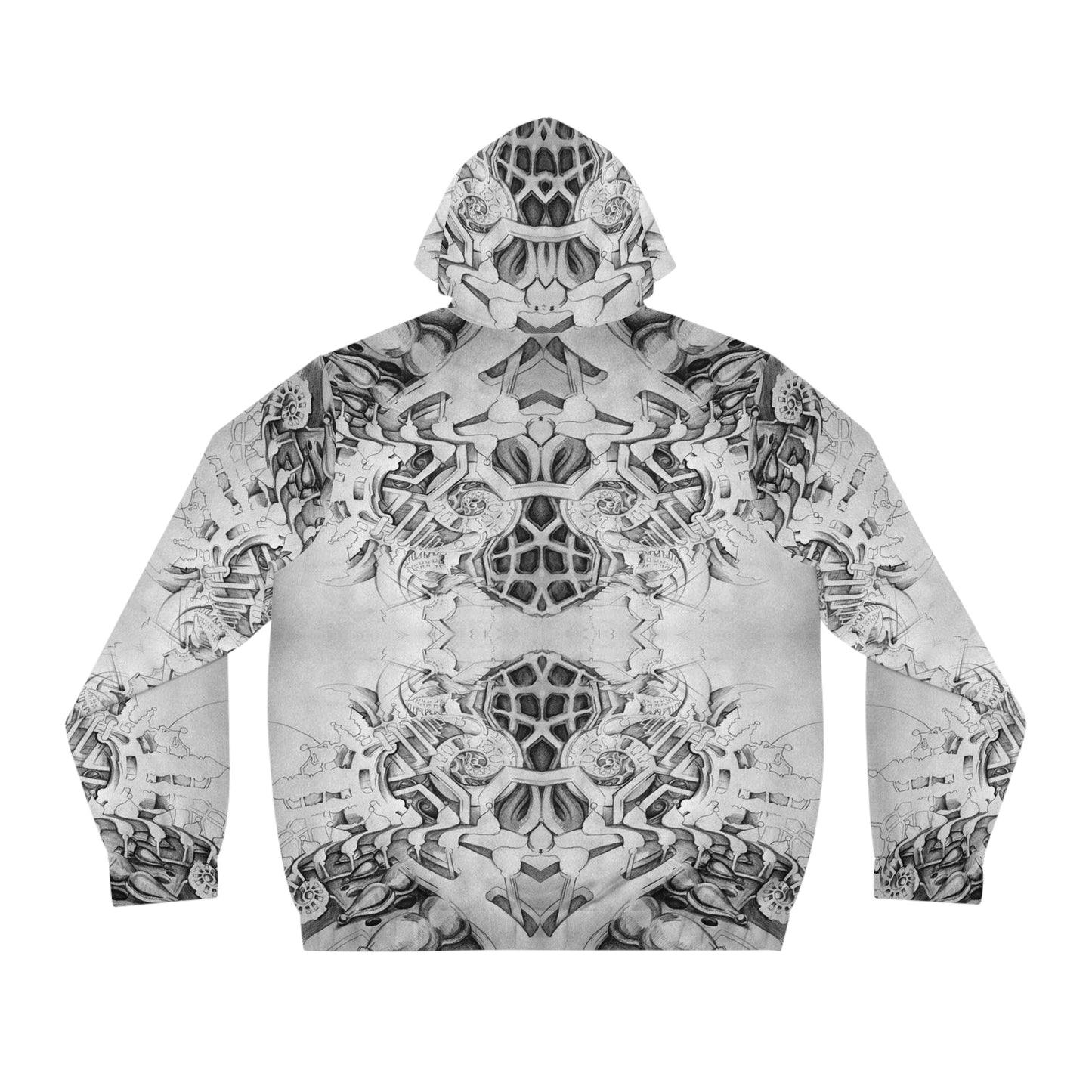 "Checkmate” - All Over Graphic Zip-Up Hoodie by Artist David Hilborn