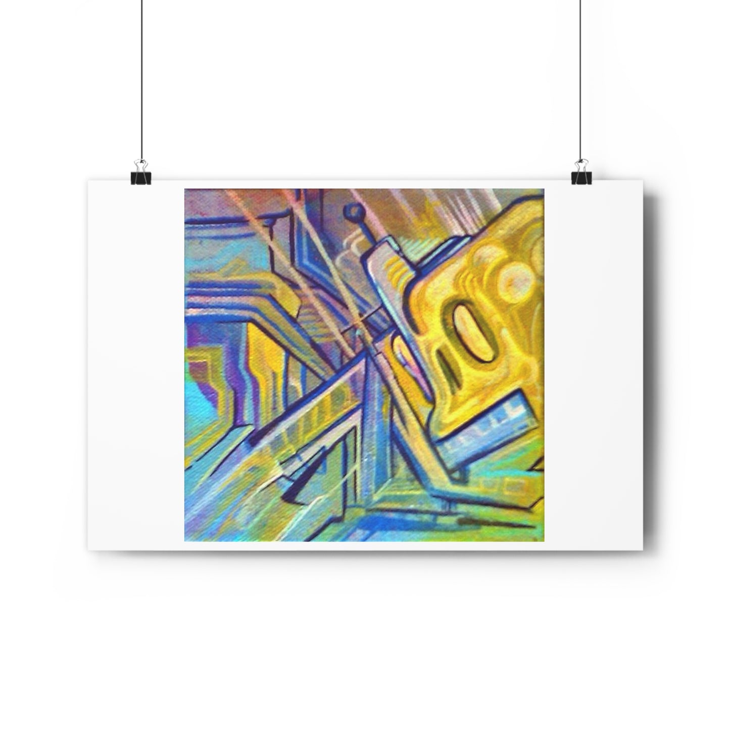 "Robo Drip”- Giclée Art Print by artist David Hilborn