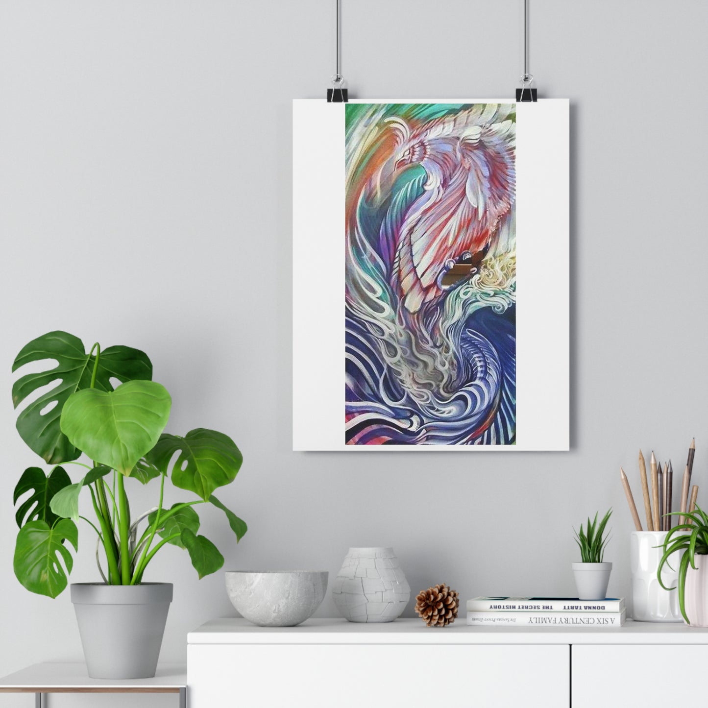 "Rising Phoenix”- Giclée Art Print by artist David Hilborn