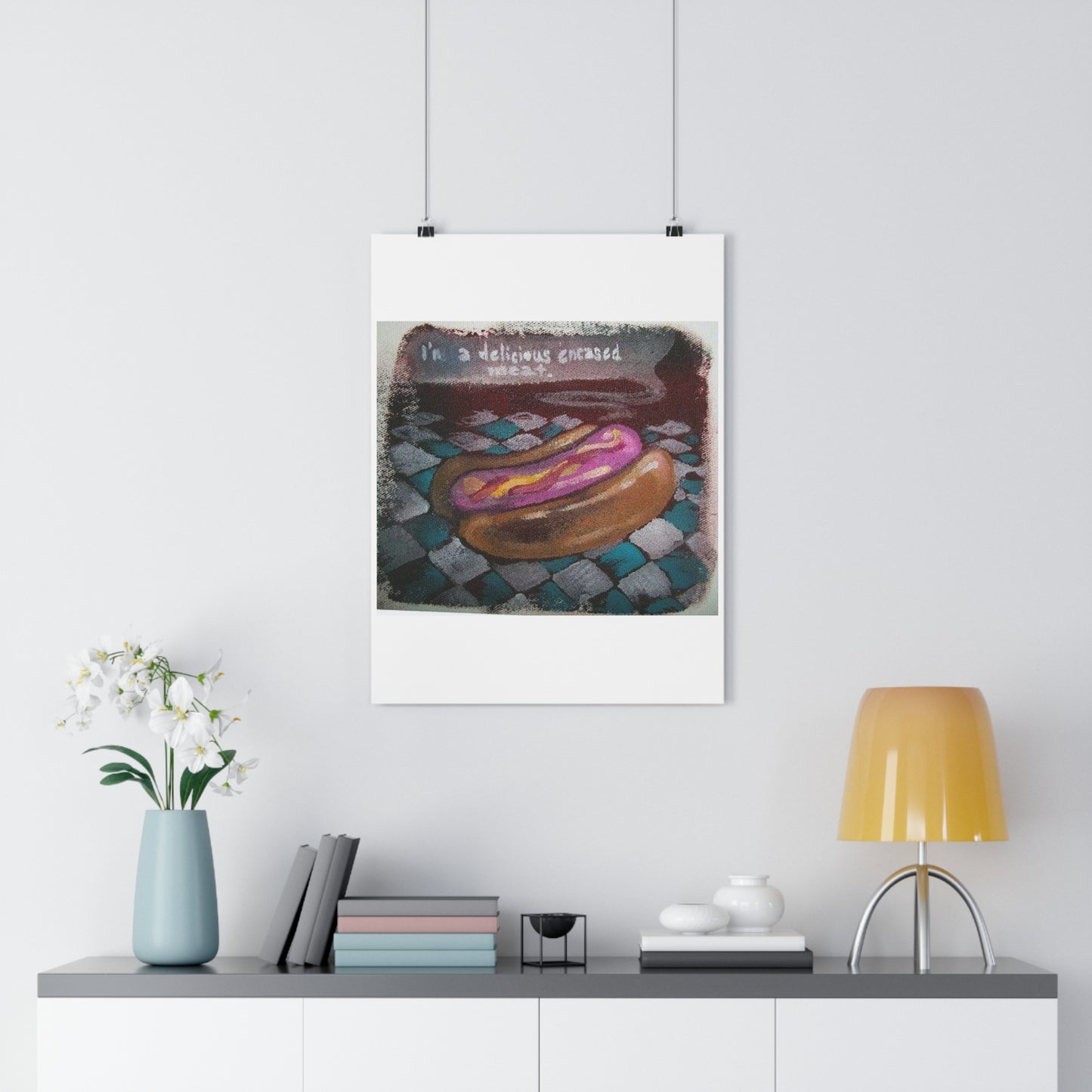 "Delicious Encased Meats”- Giclée Art Print by artist David Hilborn