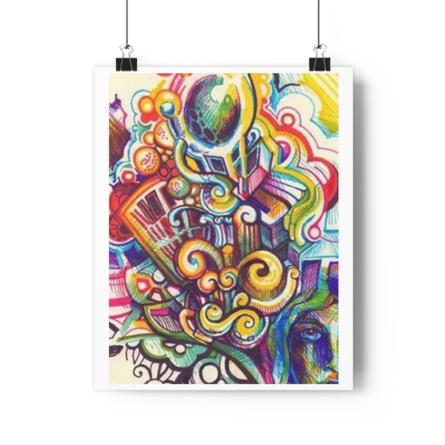 "Technicolor Markers”- Giclée Art Print by artist David Hilborn