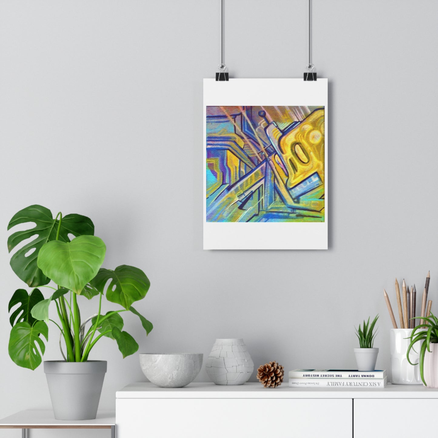 "Robo Drip”- Giclée Art Print by artist David Hilborn