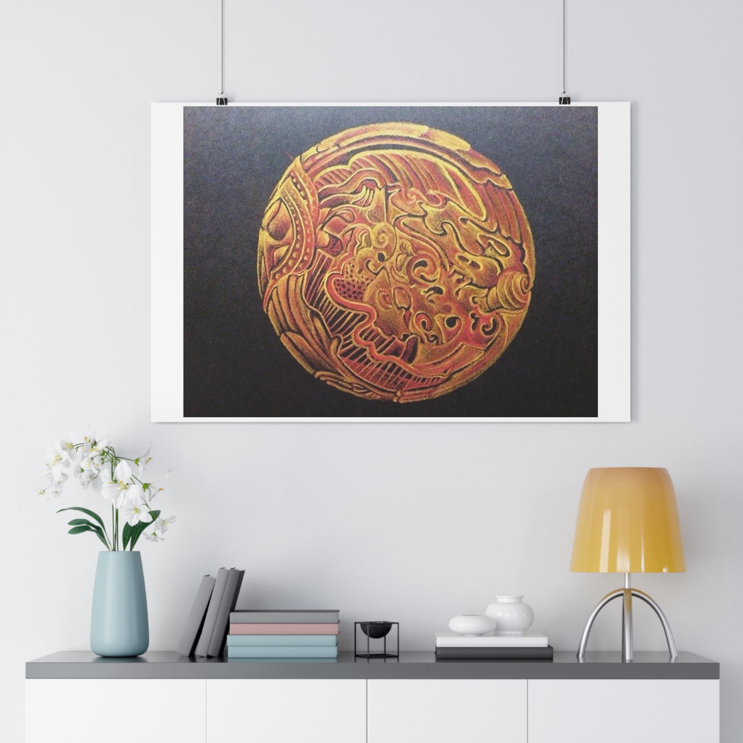 "Golden Frik”- Giclée Art Print by artist David Hilborn