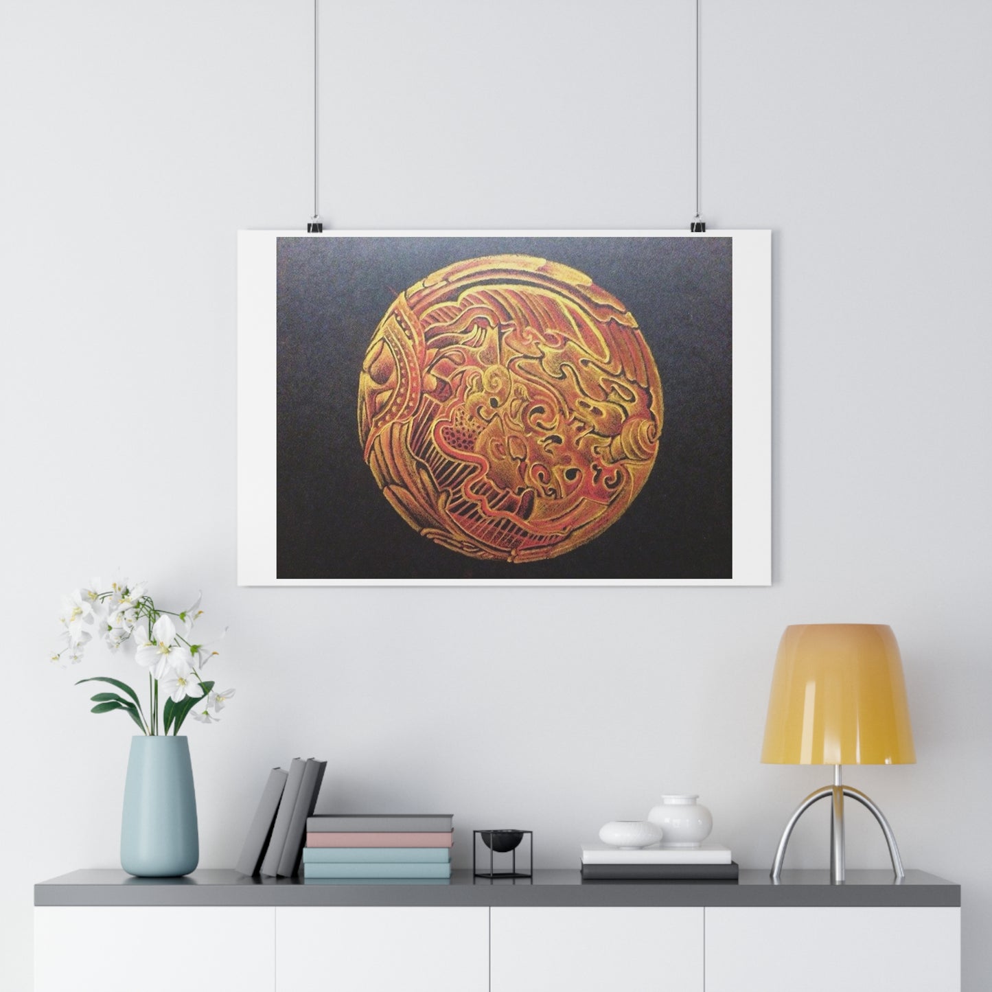 "Golden Frik”- Giclée Art Print by artist David Hilborn