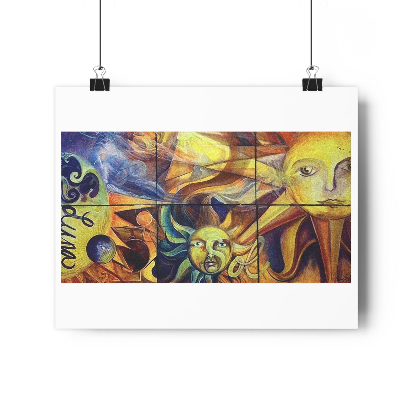 "Sun/Moon”- Giclée Art Print by artist David Hilborn