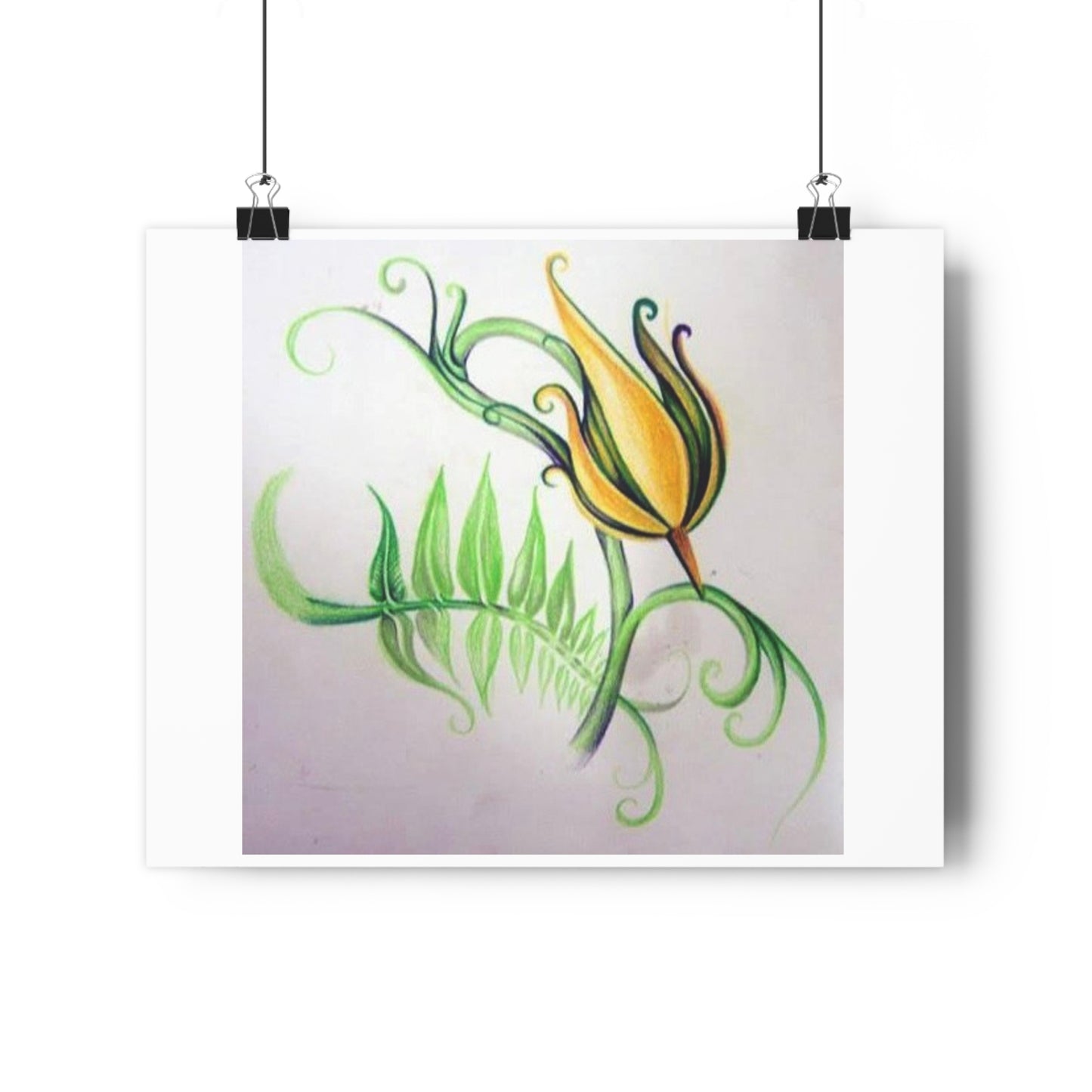 "Firecracker Flower”- Giclée Art Print by artist David Hilborn