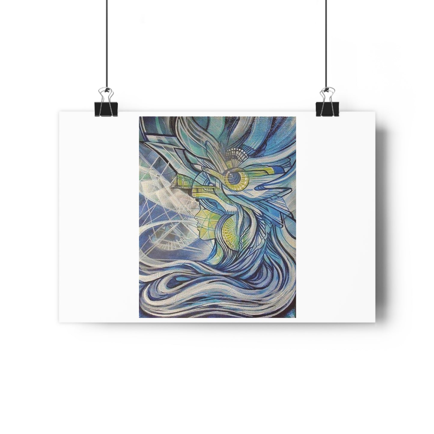 "Aquamarine”- Giclée Art Print by artist David Hilborn