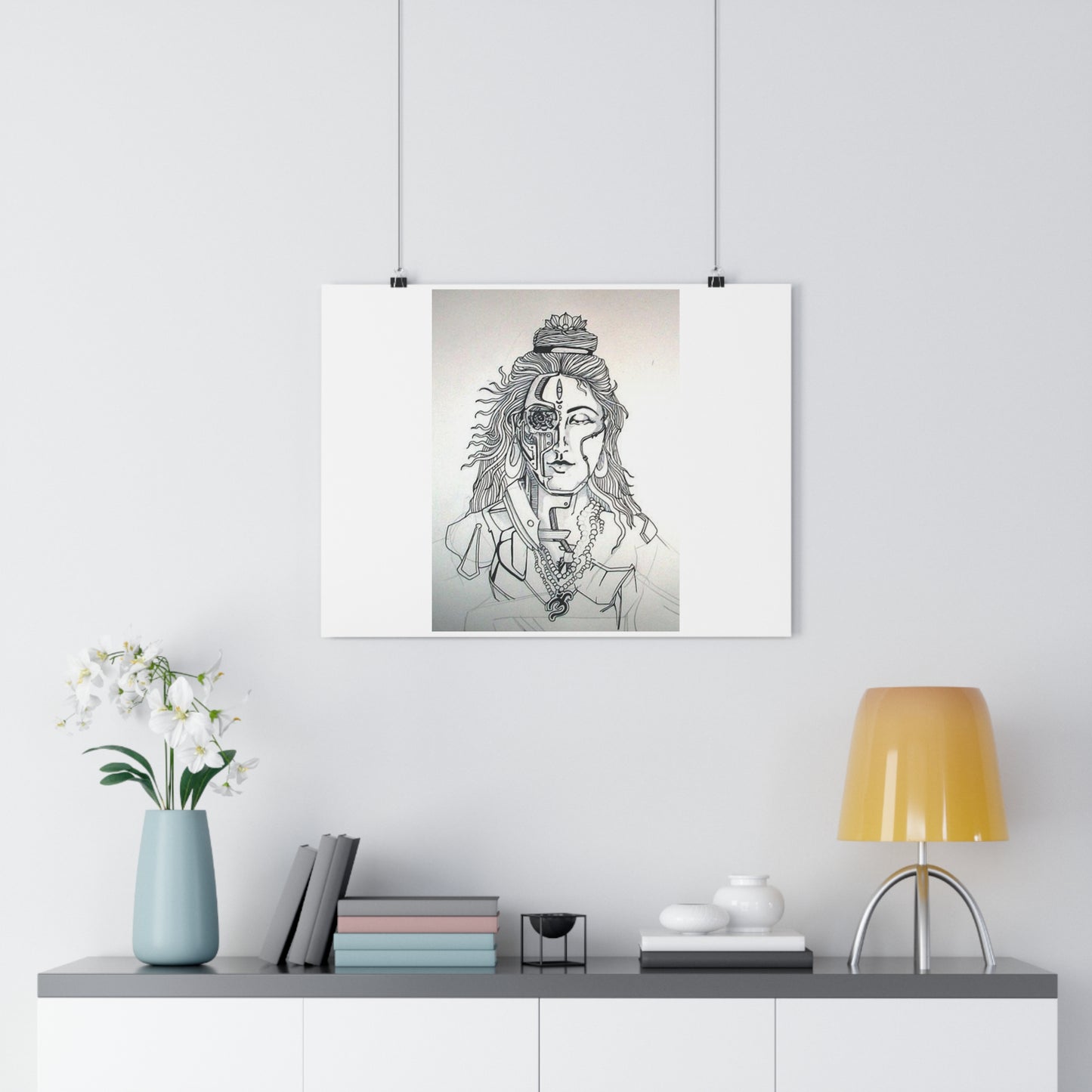 "Bionic Shiva" - Giclée Art Print by artist David Hilborn