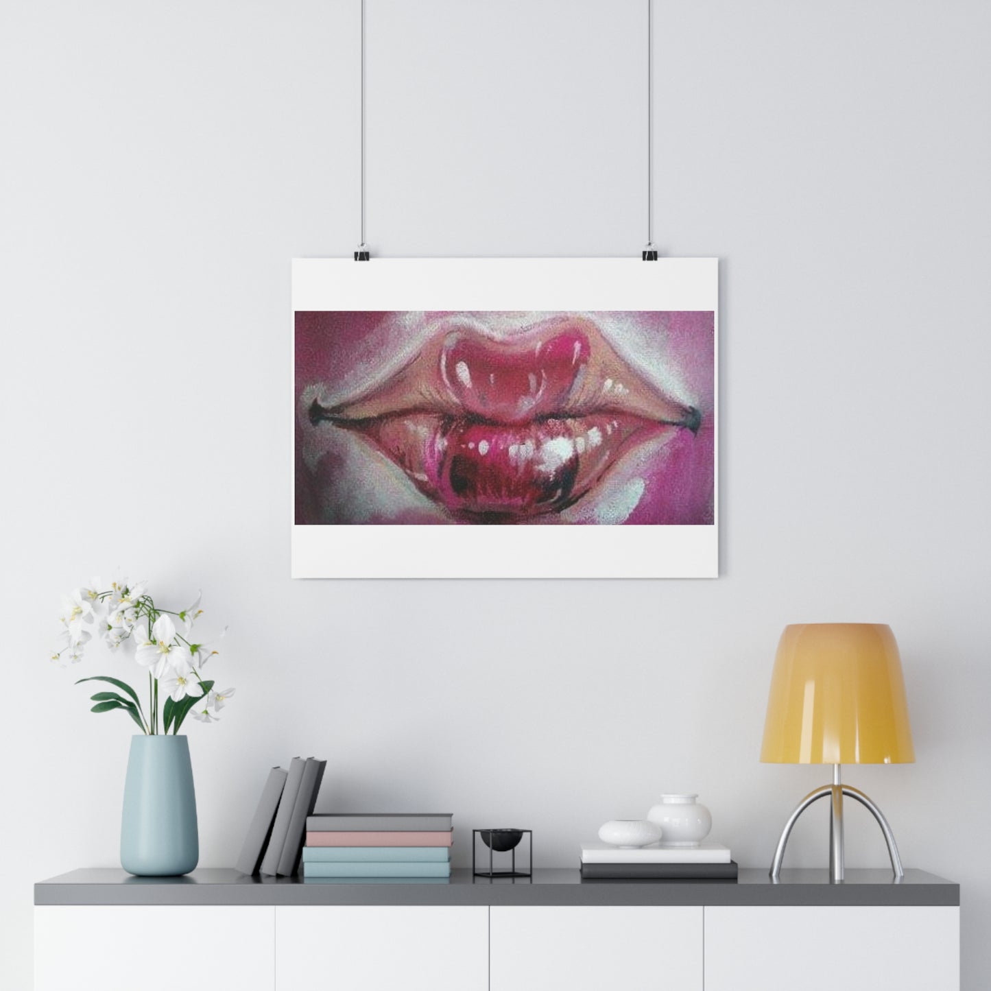 "Lips”- Giclée Art Print by artist David Hilborn