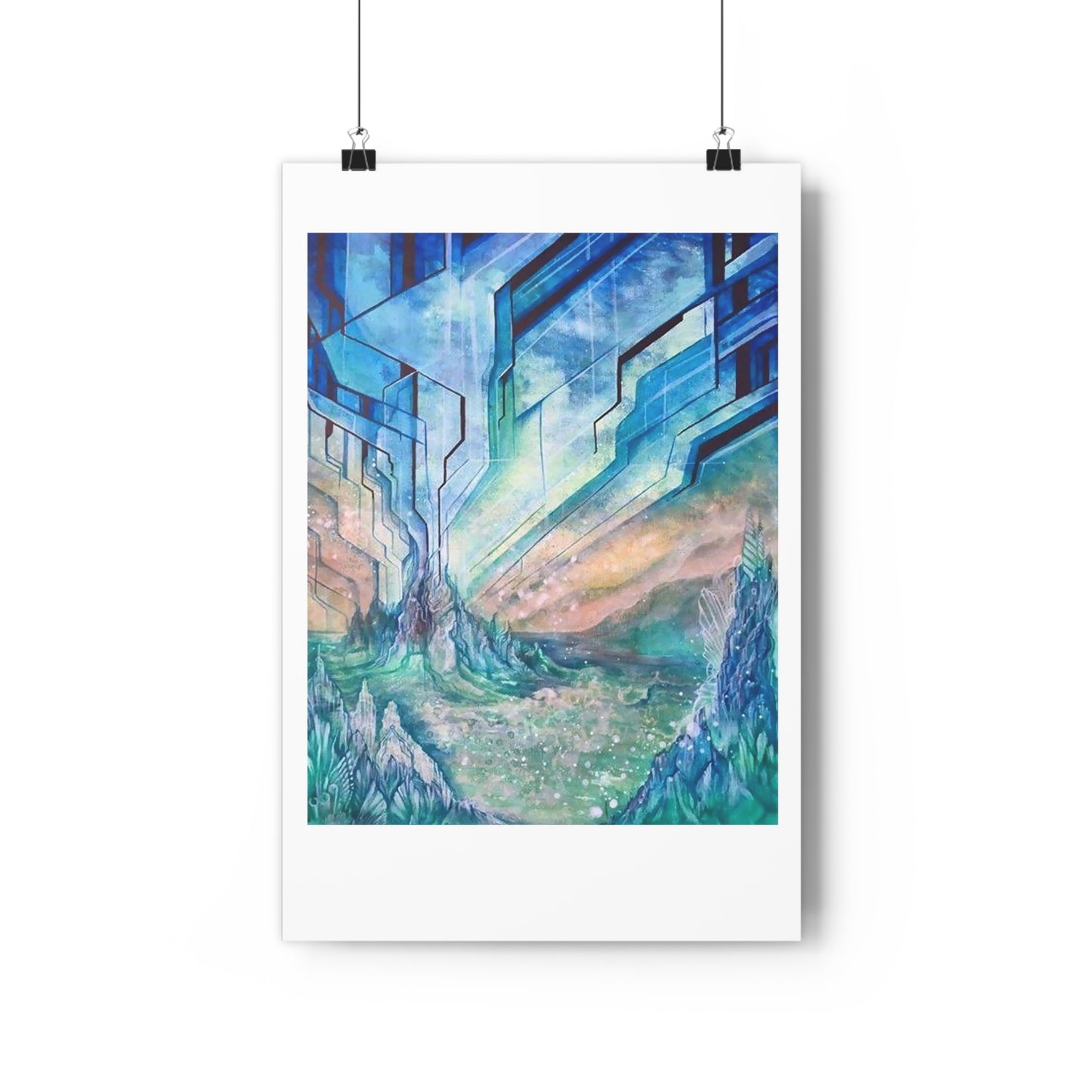 “Aqua-terrestrial”- Giclée Art Print by artist David Hilborn