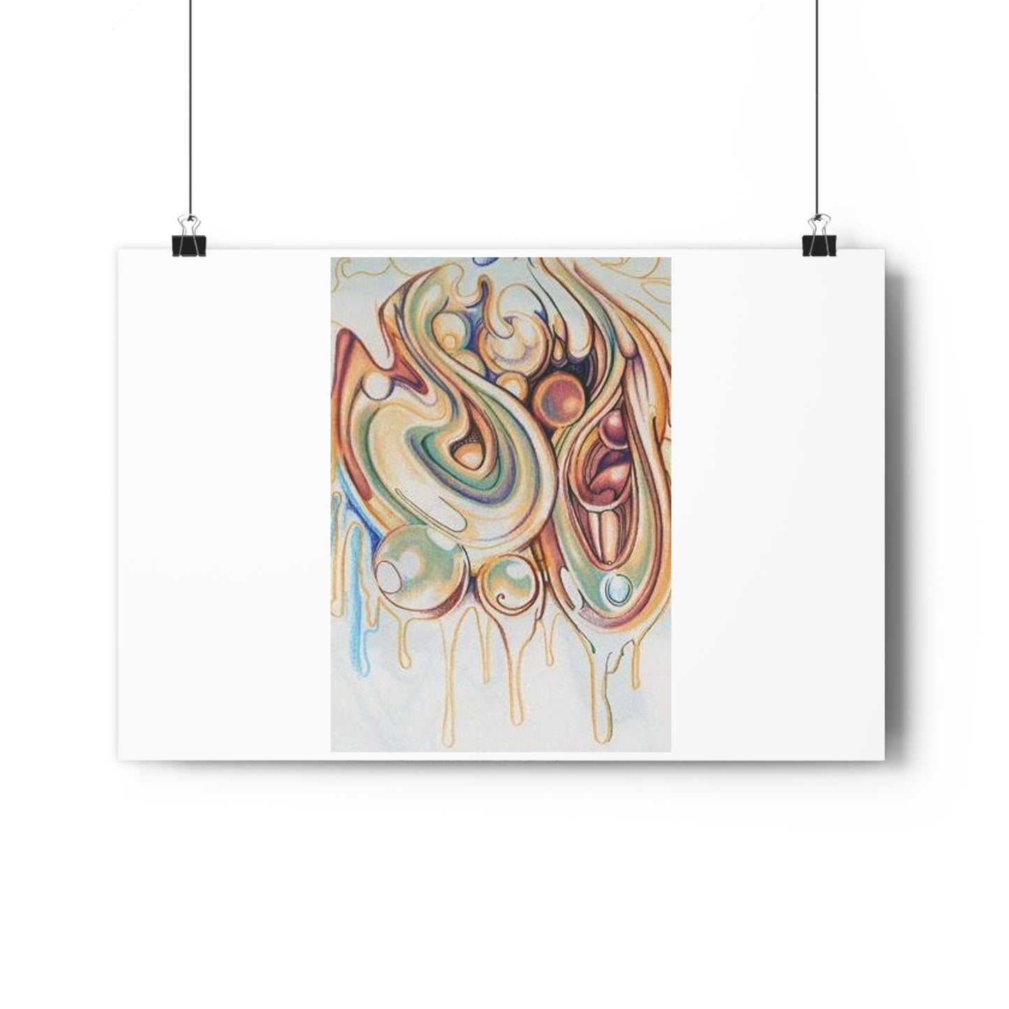 "Iridescent Bubbles”- Giclée Art Print by artist David Hilborn