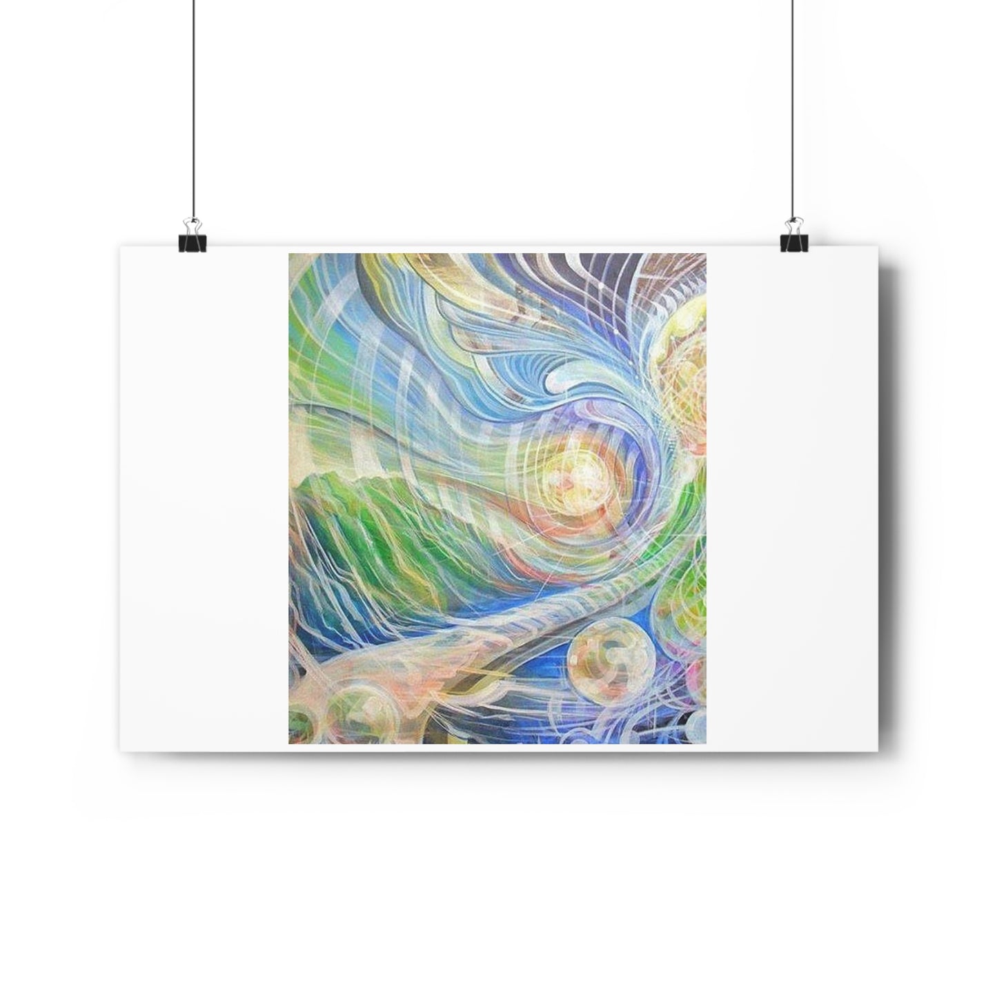 “Vibrational Terrain”- Giclée Art Print by artist David Hilborn