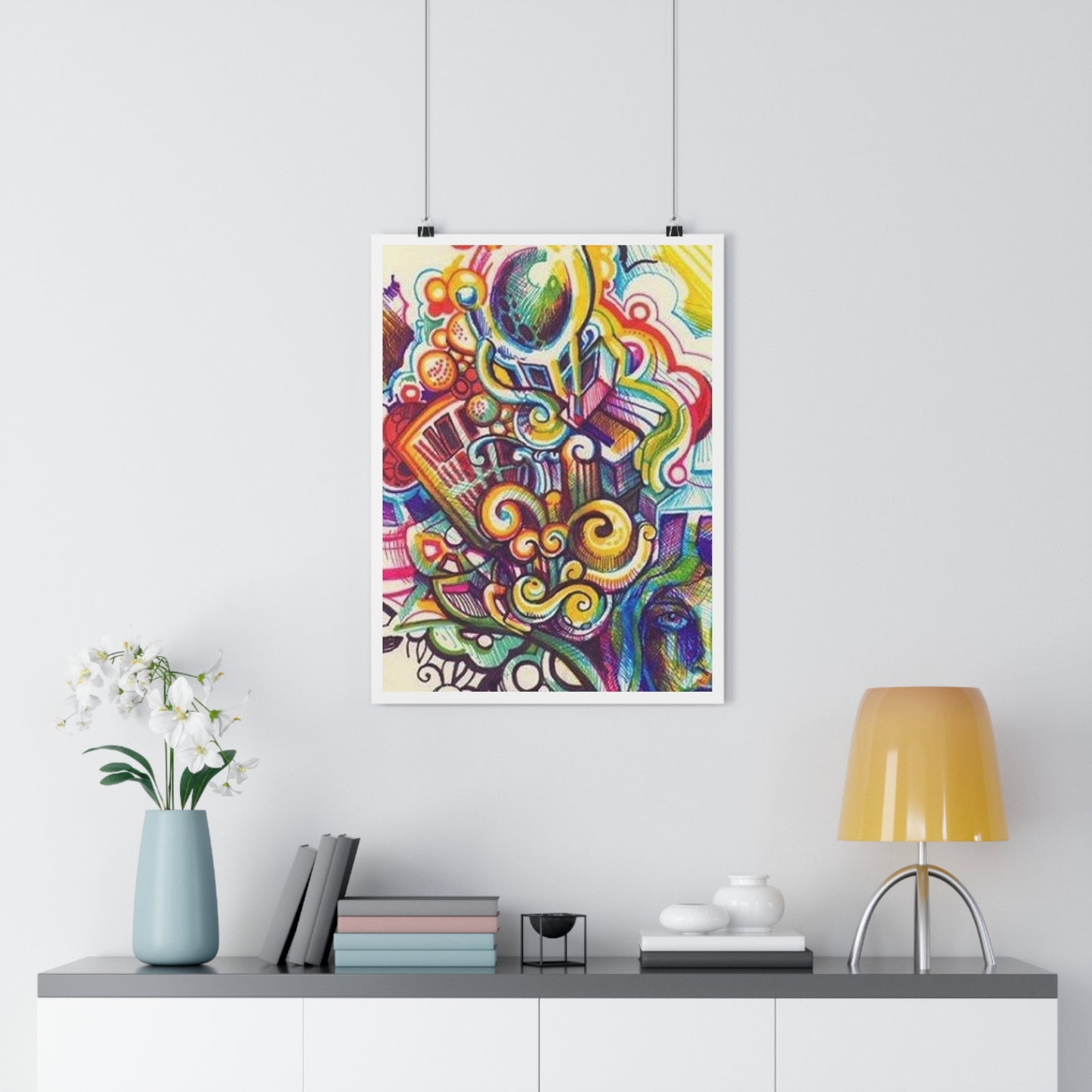 "Technicolor Markers”- Giclée Art Print by artist David Hilborn