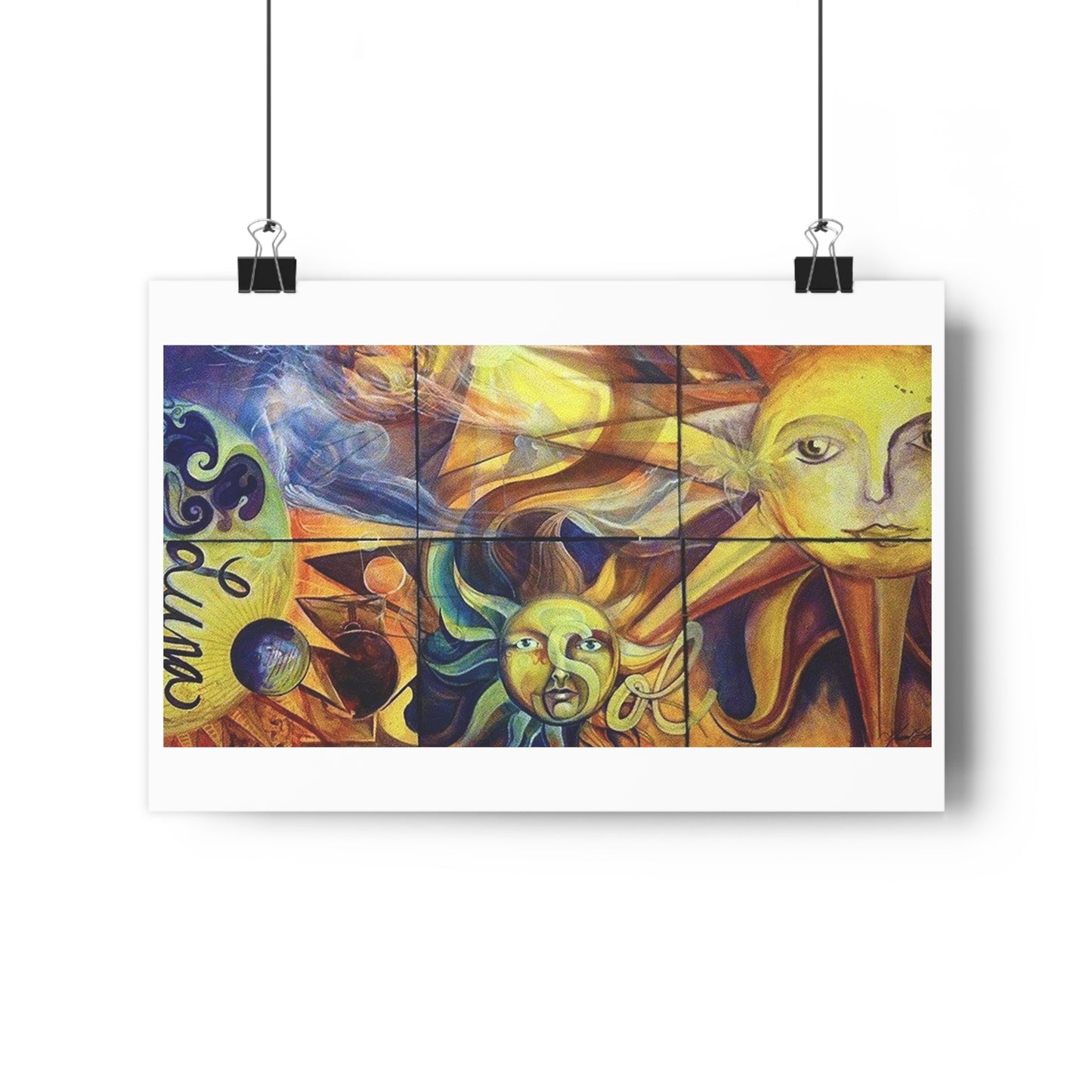 "Sun/Moon”- Giclée Art Print by artist David Hilborn