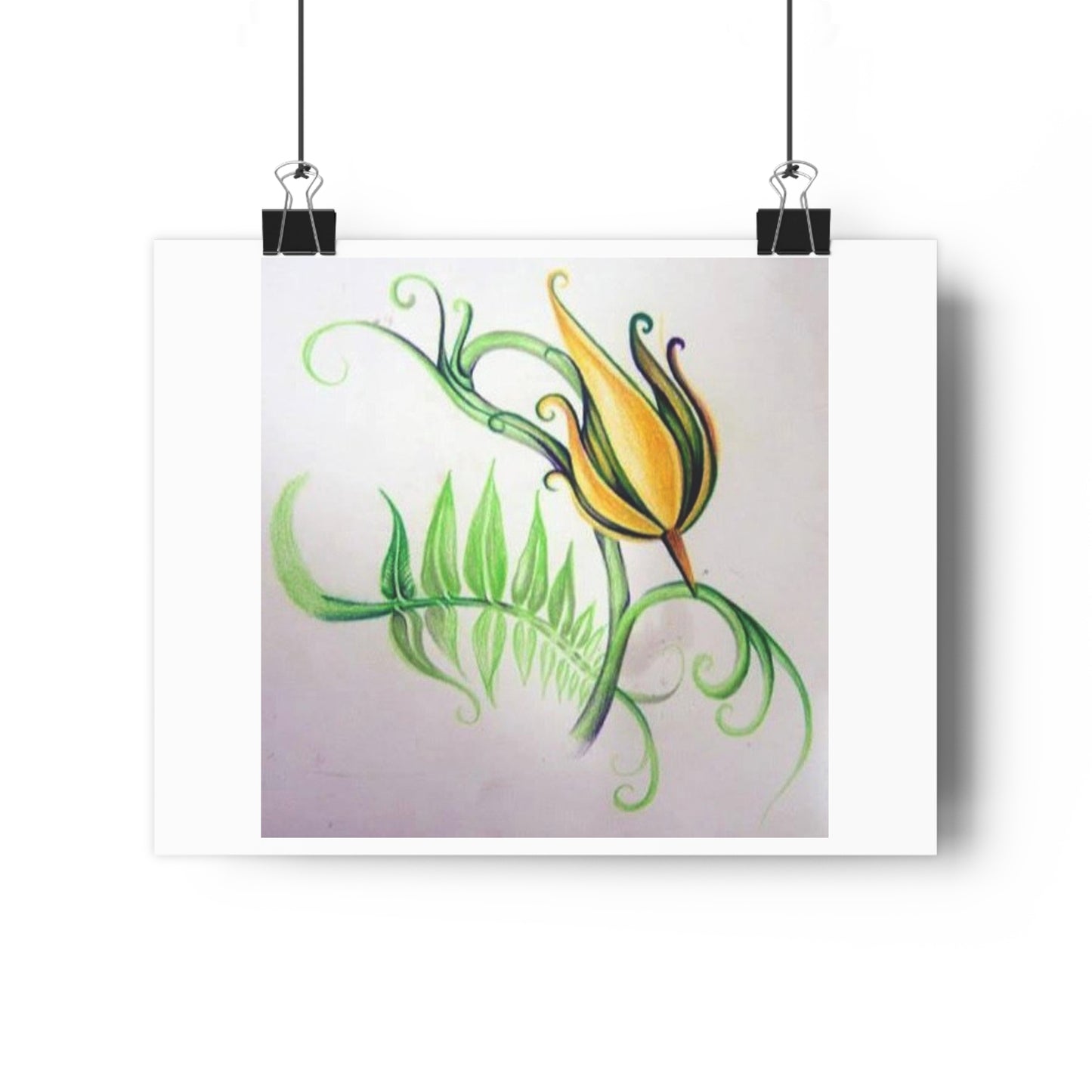 "Firecracker Flower”- Giclée Art Print by artist David Hilborn