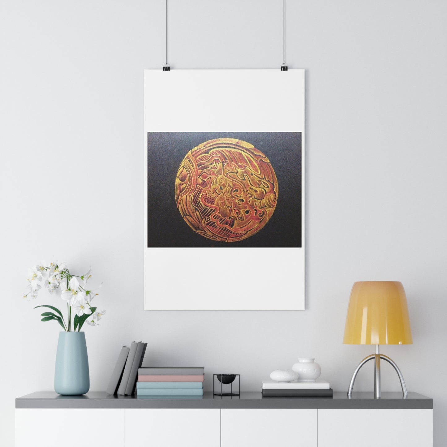 "Golden Frik”- Giclée Art Print by artist David Hilborn