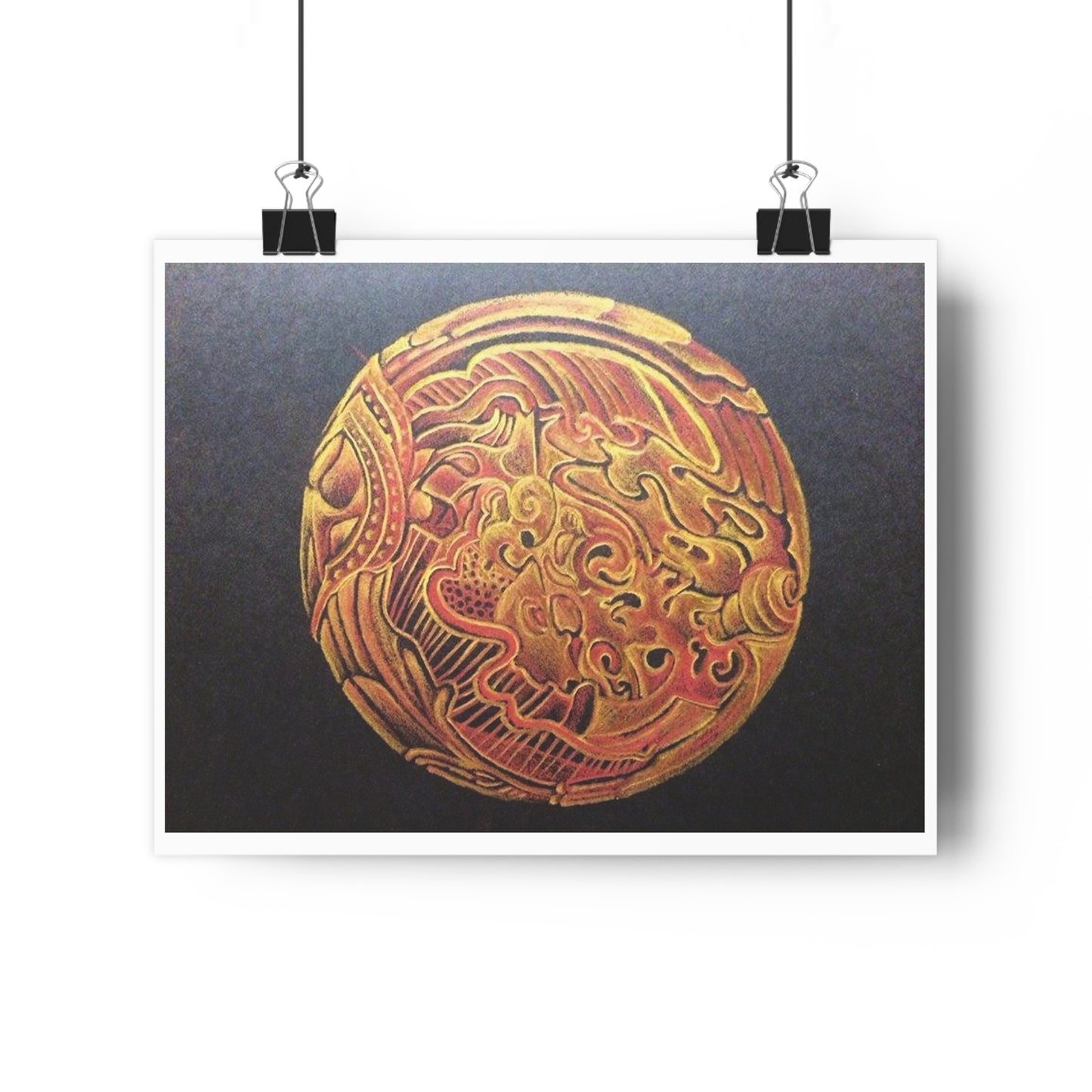 "Golden Frik”- Giclée Art Print by artist David Hilborn