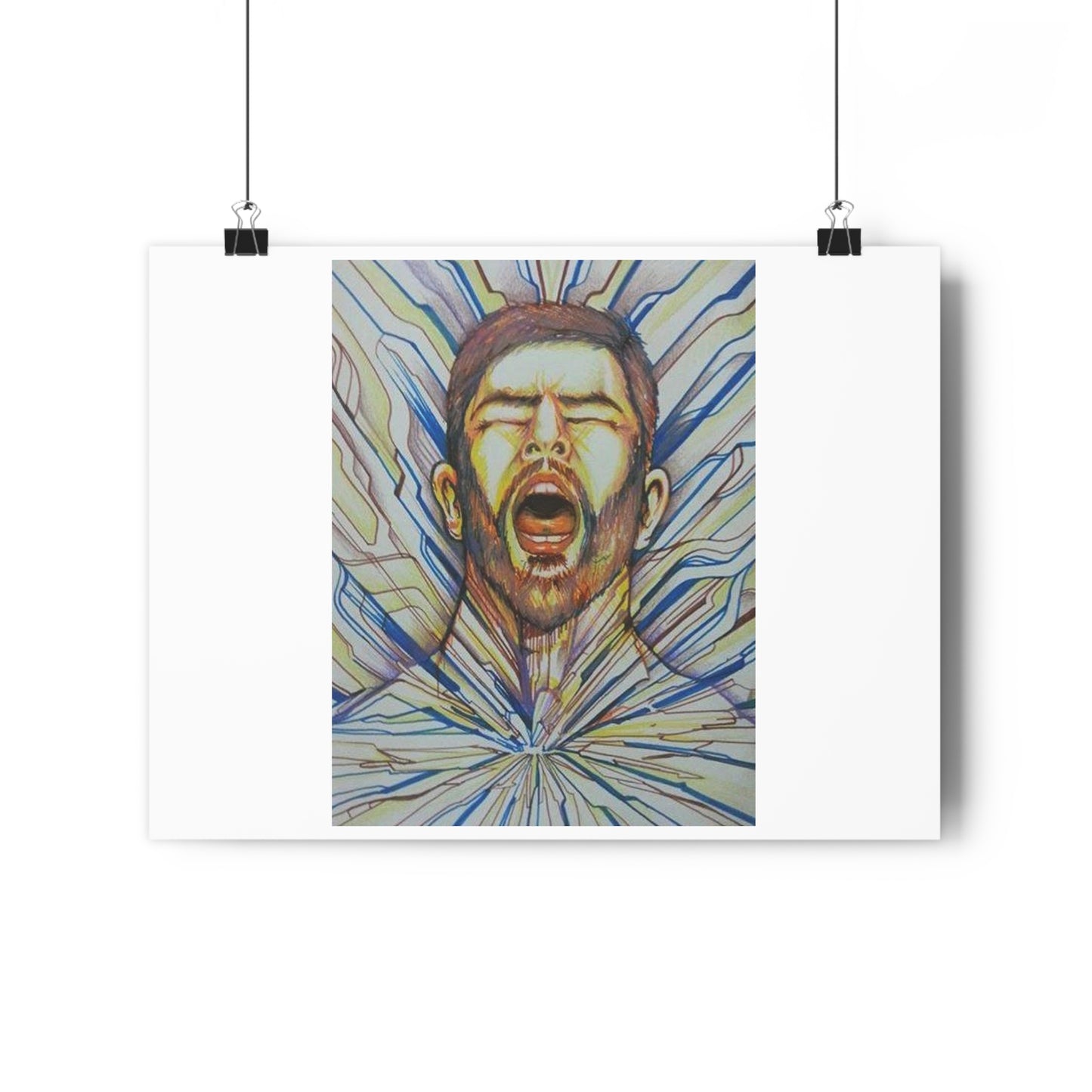 "Burst”- Giclée Art Print by artist David Hilborn