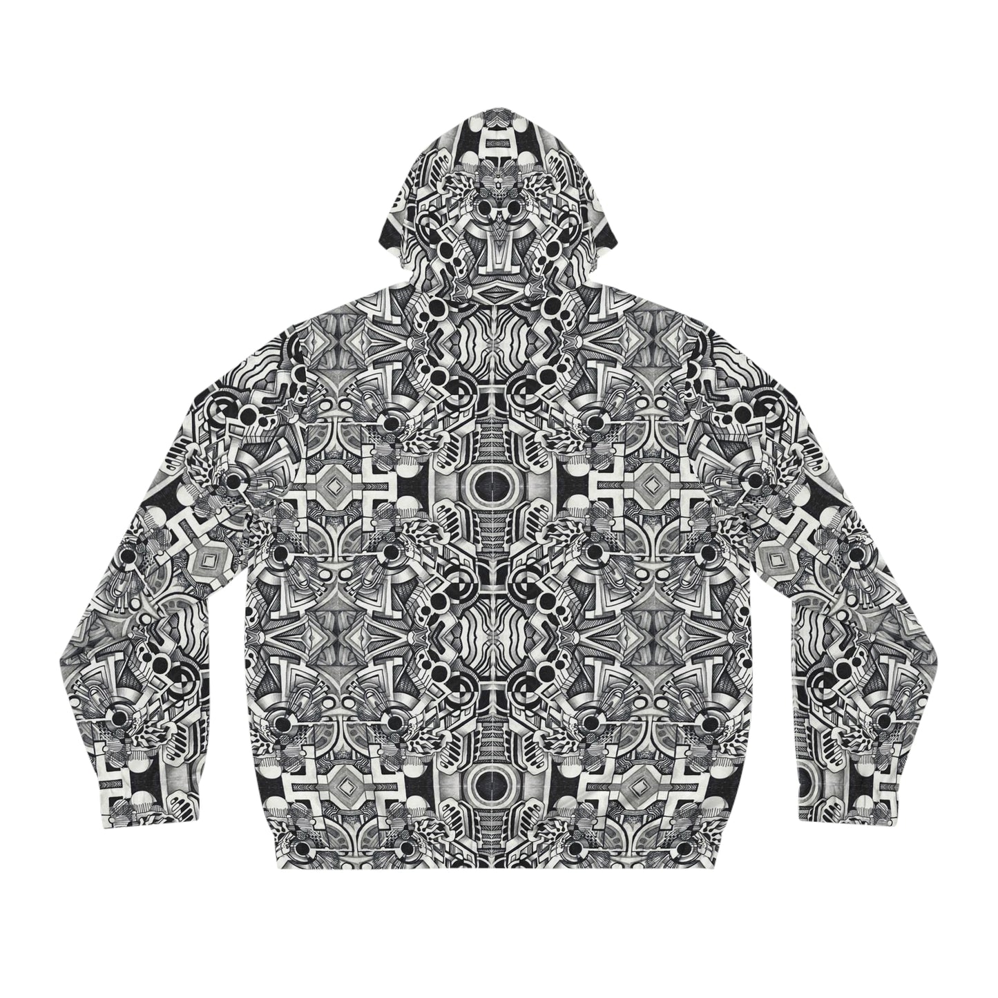 "Splooge Combined” - All Over Graphic Zip-Up Hoodie by Artist David Hilborn