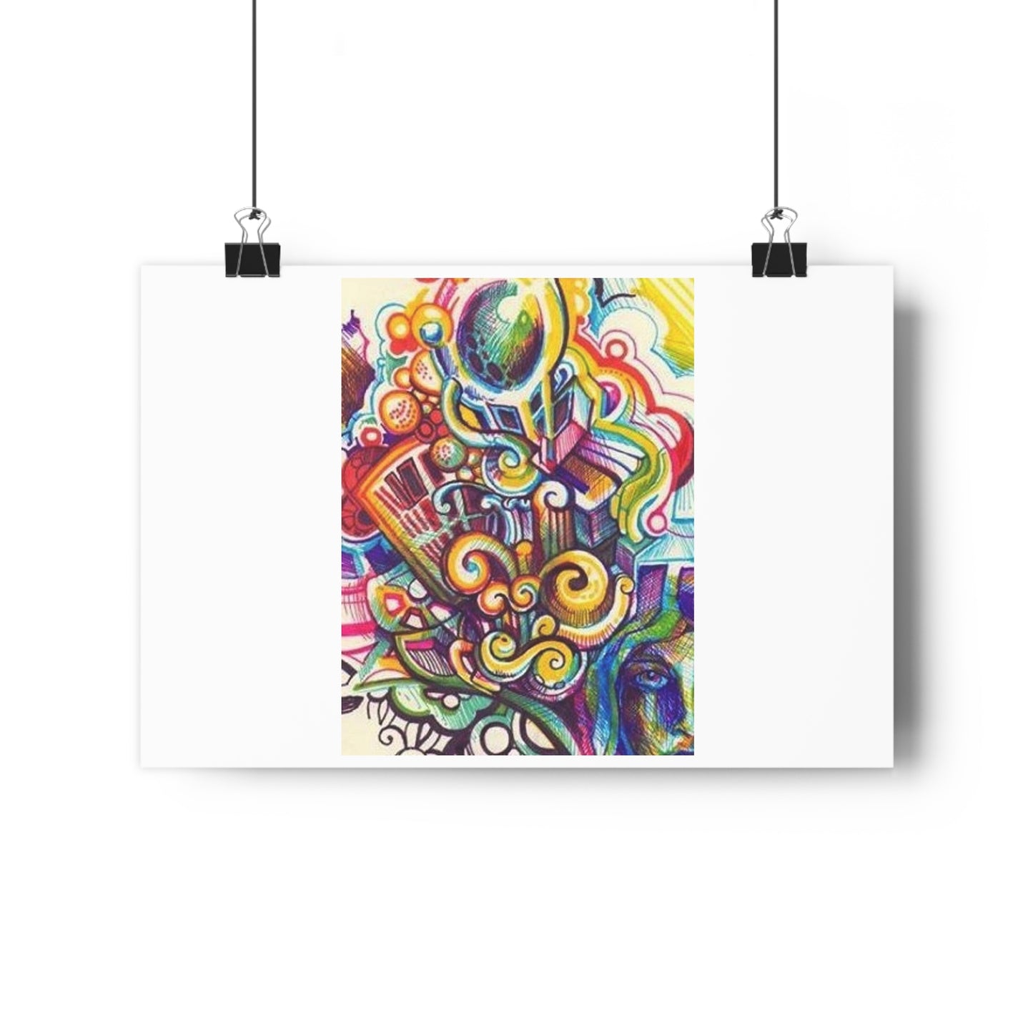 "Technicolor Markers”- Giclée Art Print by artist David Hilborn