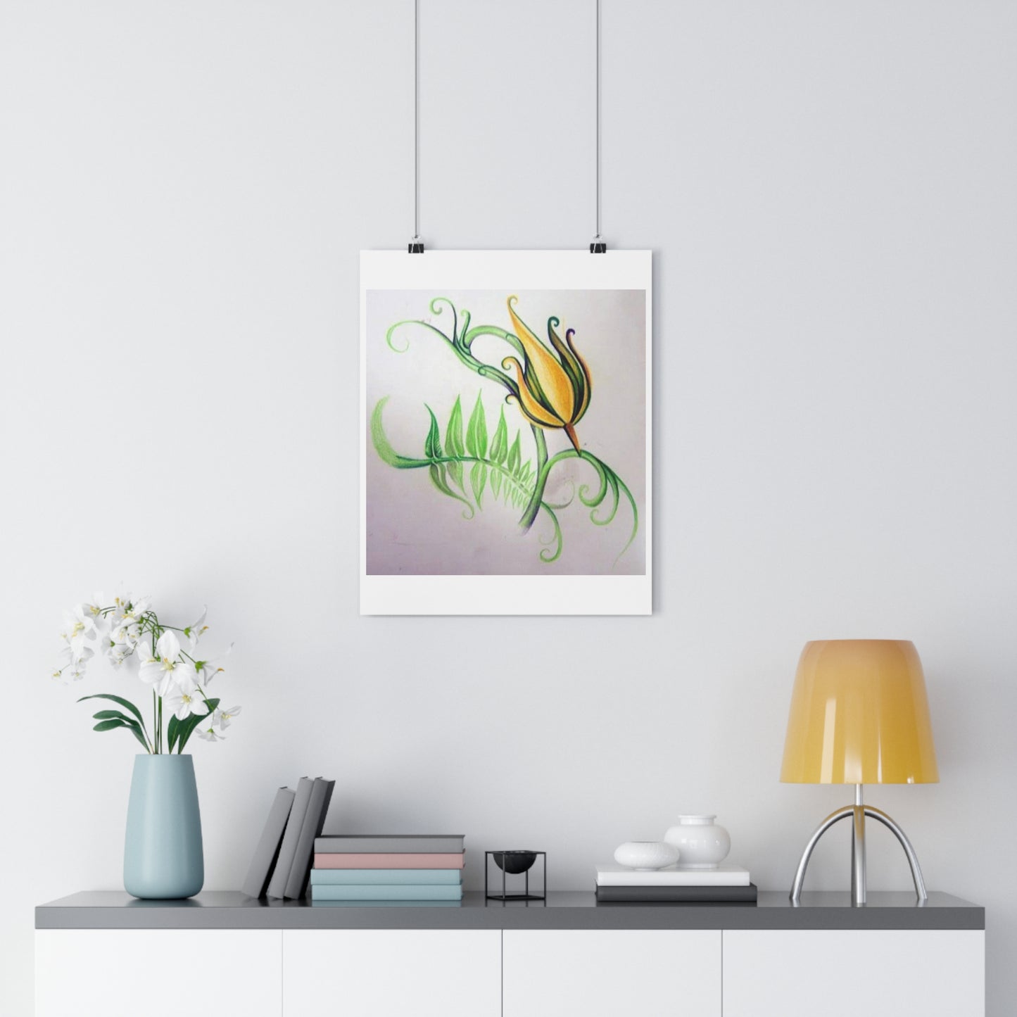 "Firecracker Flower”- Giclée Art Print by artist David Hilborn