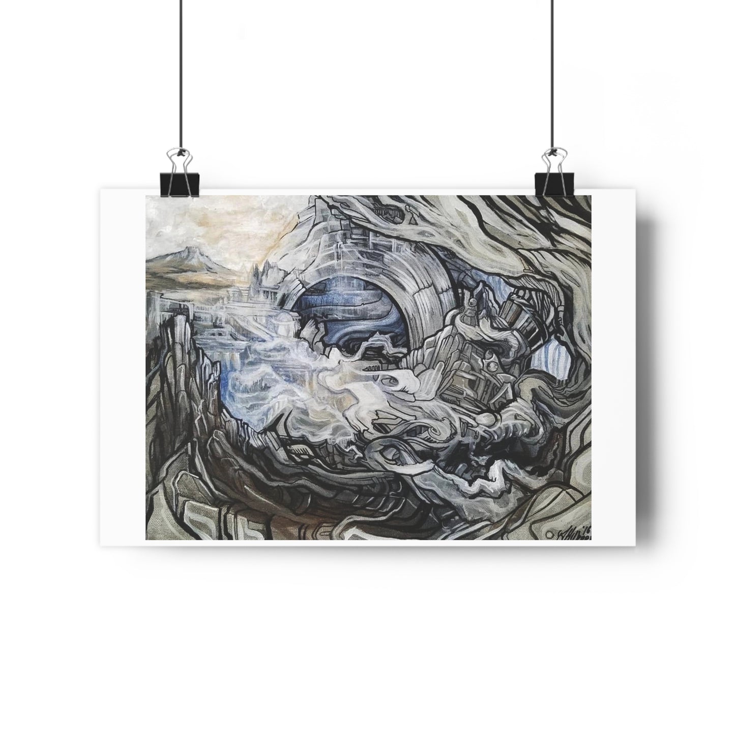 "Typhoon”- Giclée Art Print by artist David Hilborn