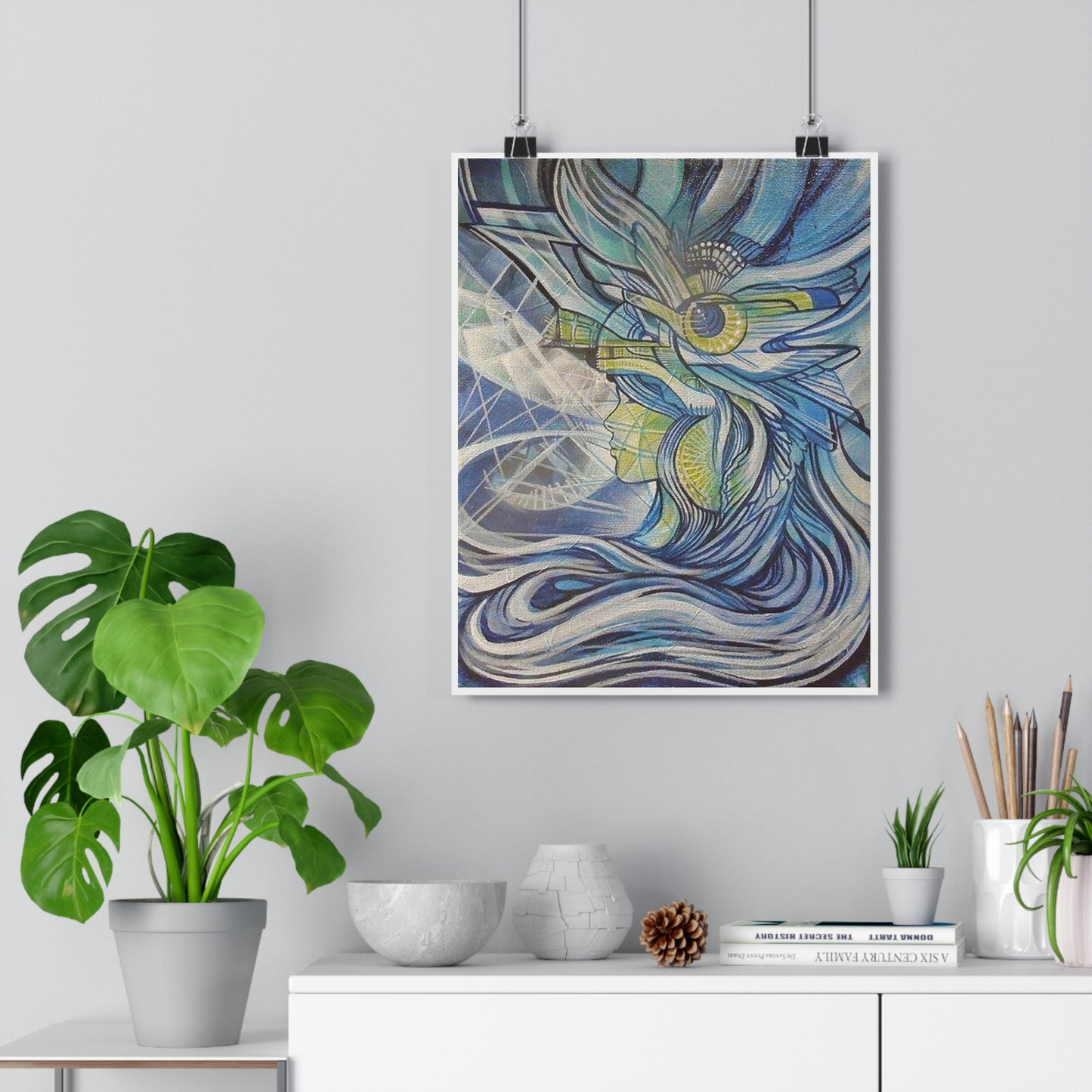 "Aquamarine”- Giclée Art Print by artist David Hilborn