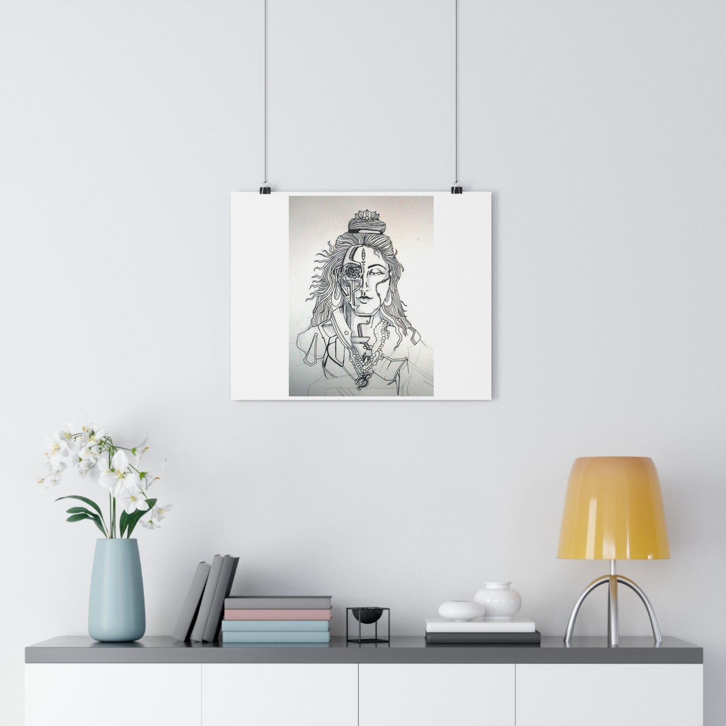 "Bionic Shiva" - Giclée Art Print by artist David Hilborn