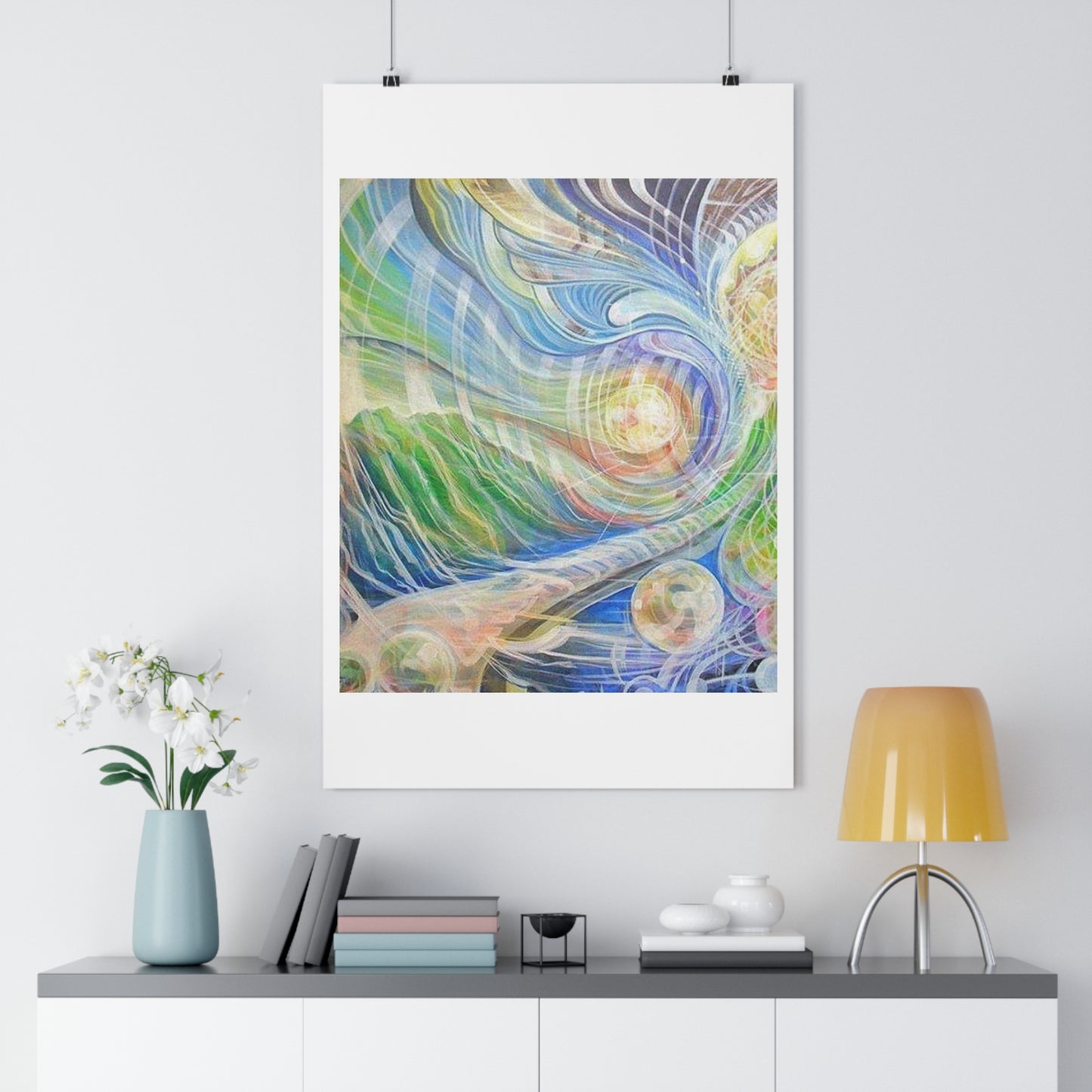 “Vibrational Terrain”- Giclée Art Print by artist David Hilborn