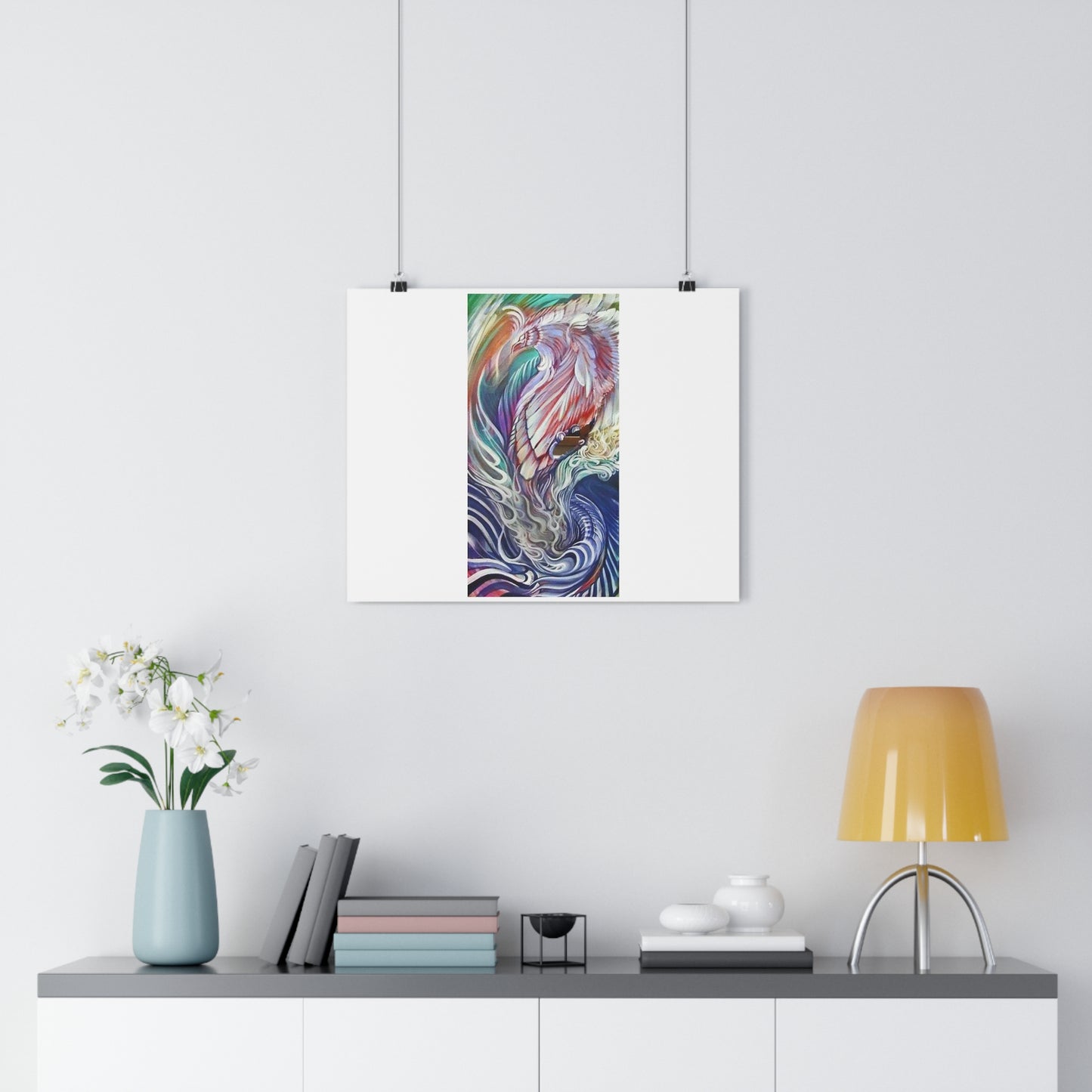 "Rising Phoenix”- Giclée Art Print by artist David Hilborn