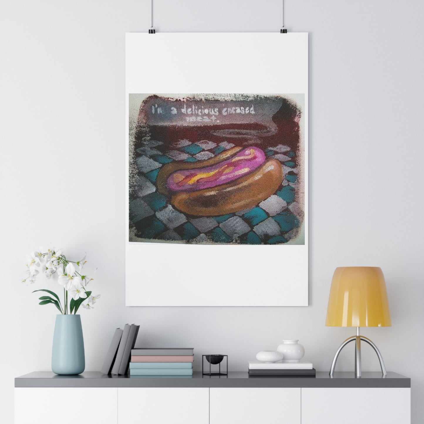 "Delicious Encased Meats”- Giclée Art Print by artist David Hilborn