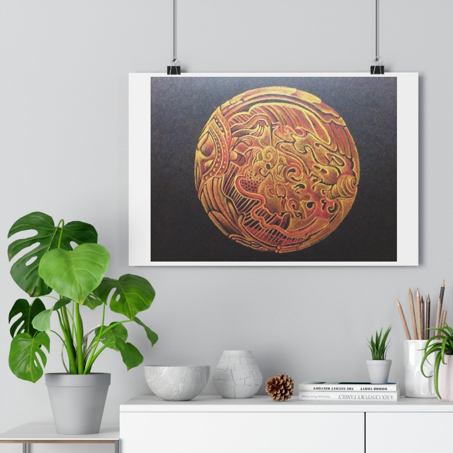 "Golden Frik”- Giclée Art Print by artist David Hilborn