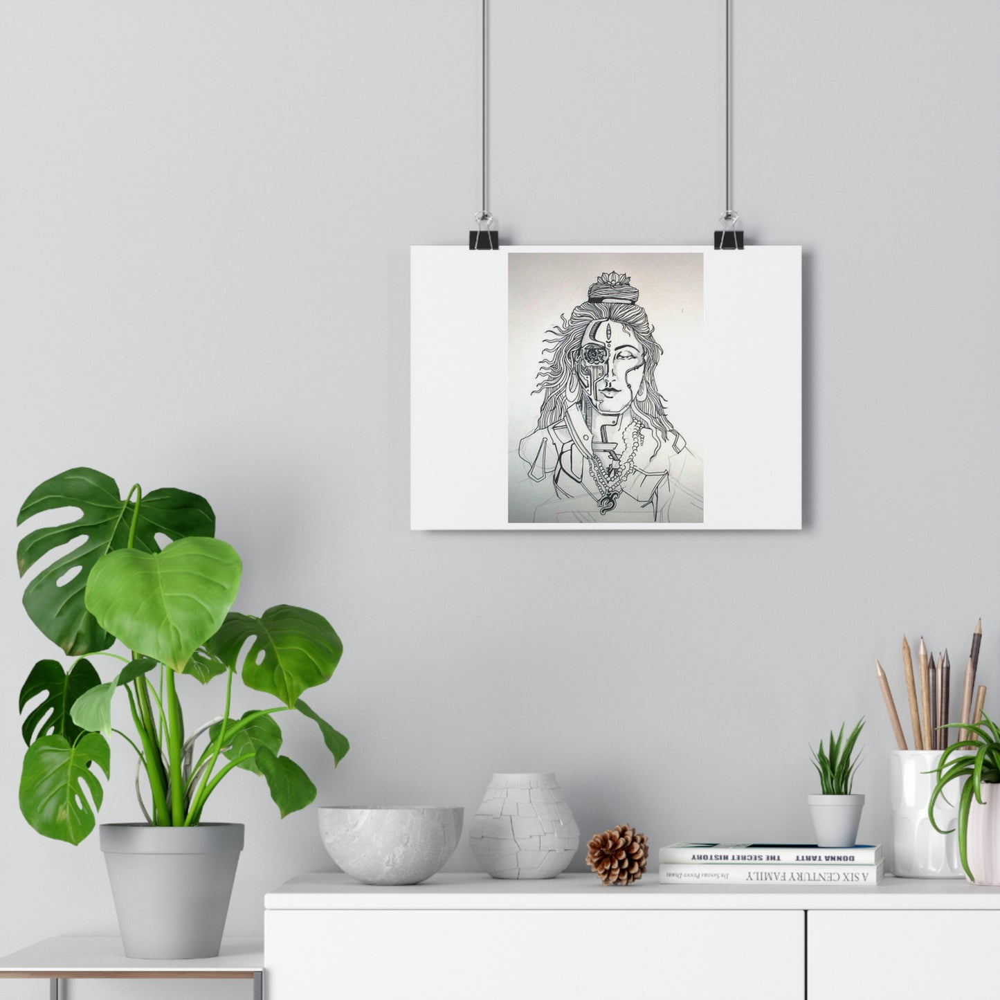 "Bionic Shiva" - Giclée Art Print by artist David Hilborn