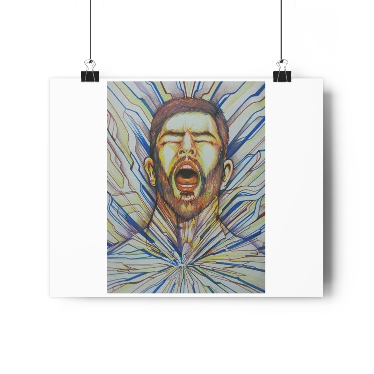 "Burst”- Giclée Art Print by artist David Hilborn