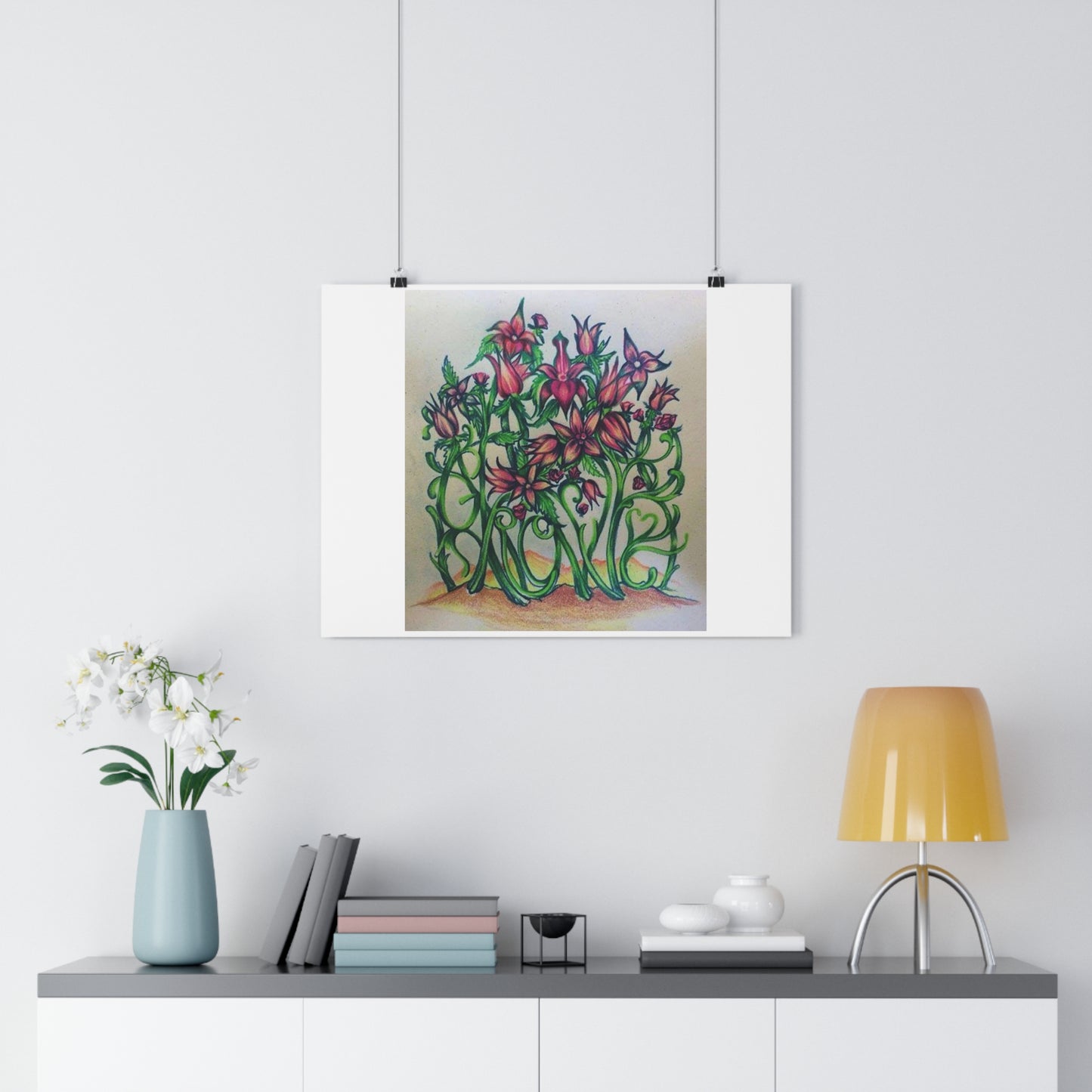 "Grow/Love”- Giclée Art Print by artist David Hilborn