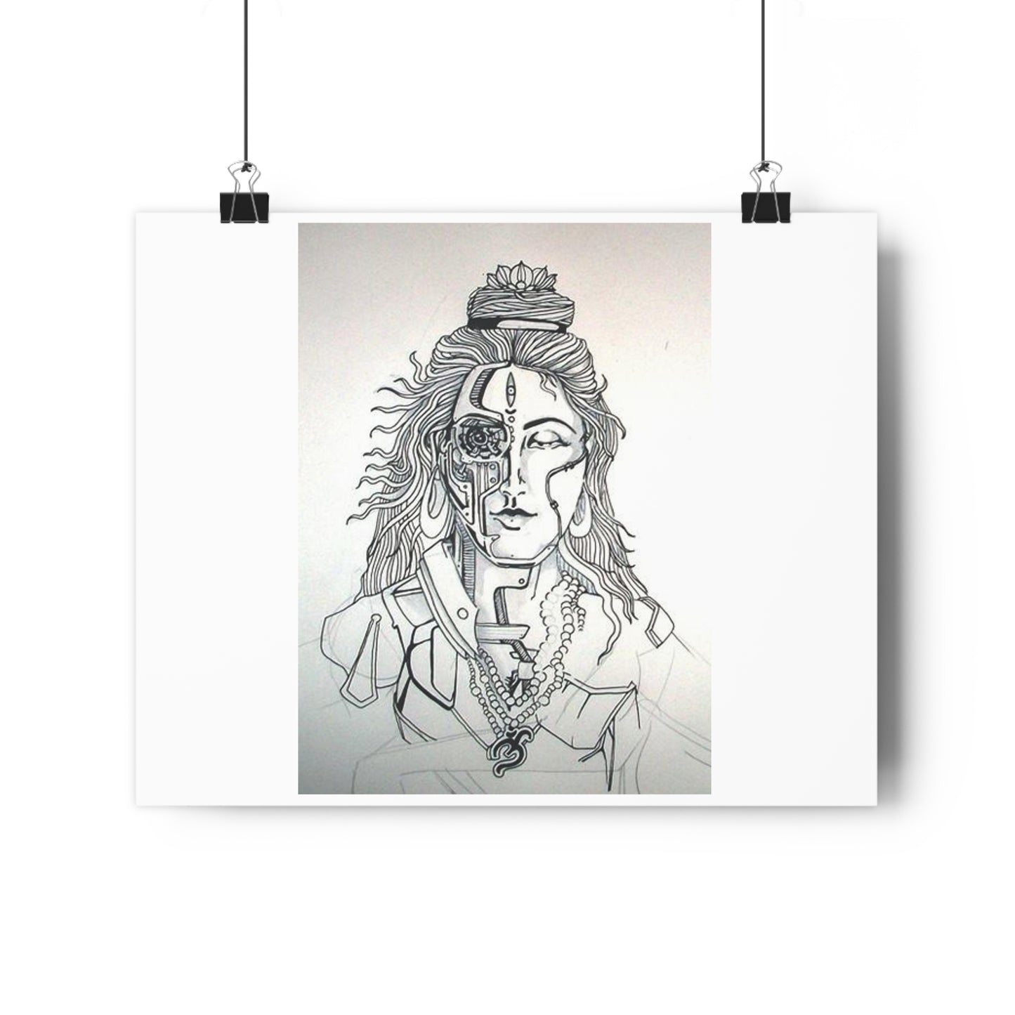 "Bionic Shiva" - Giclée Art Print by artist David Hilborn